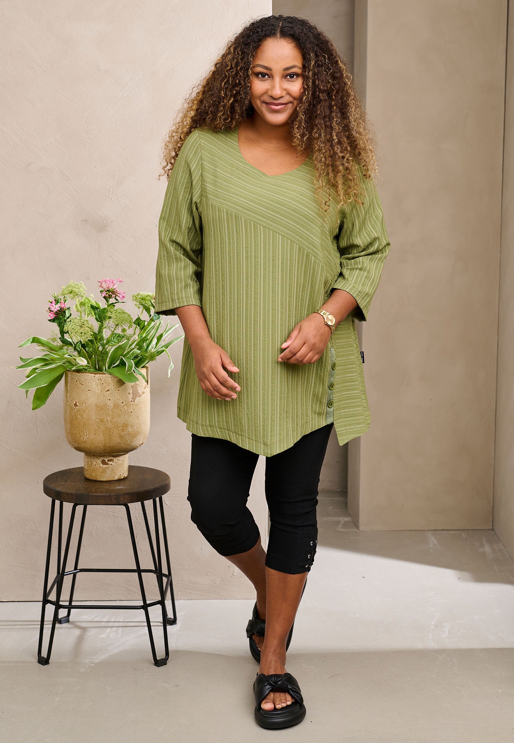 Pont Neuf PNFiline Tunikaer 3506 Khaki Green