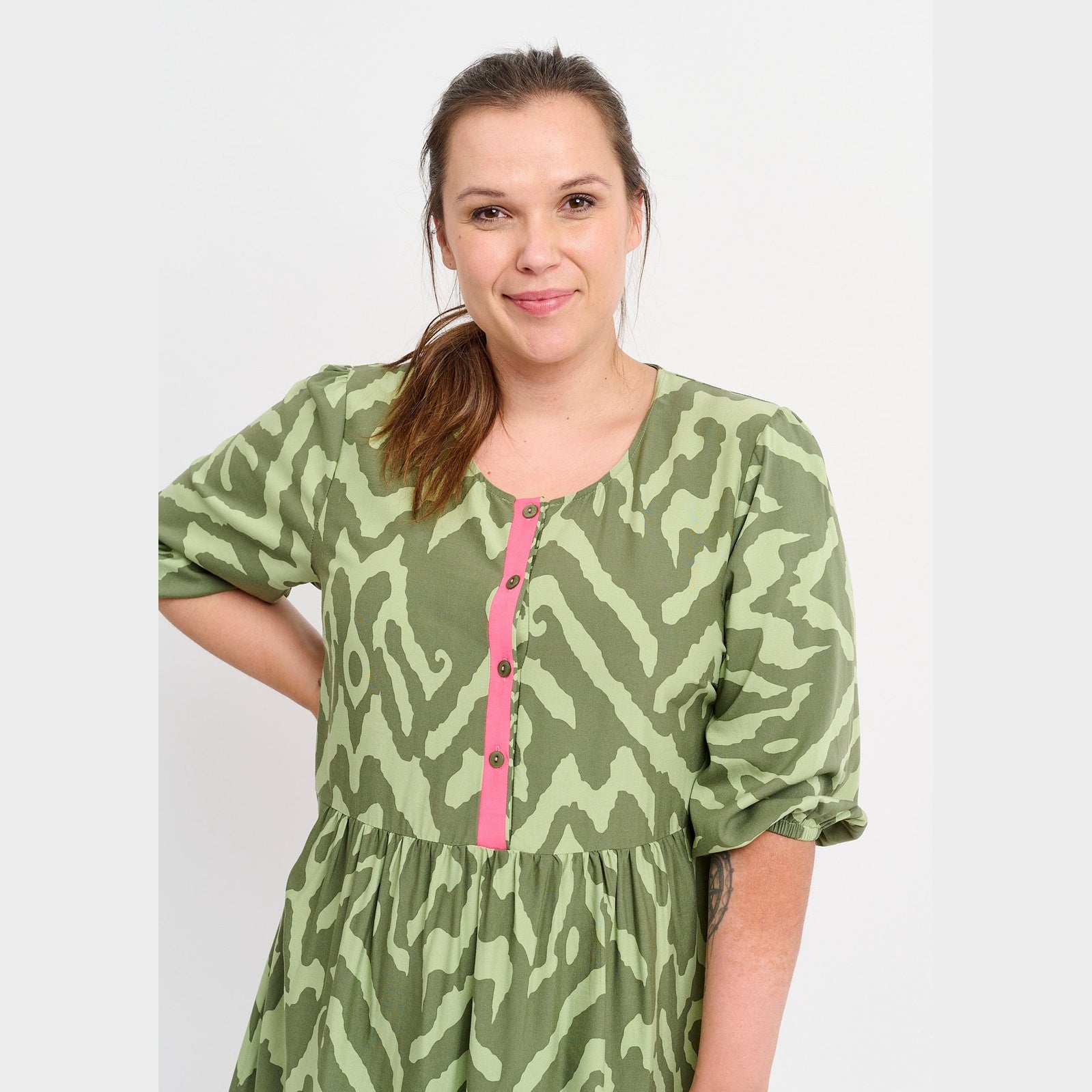 Pont Neuf PNFione Kjoler 3506 Khaki Green