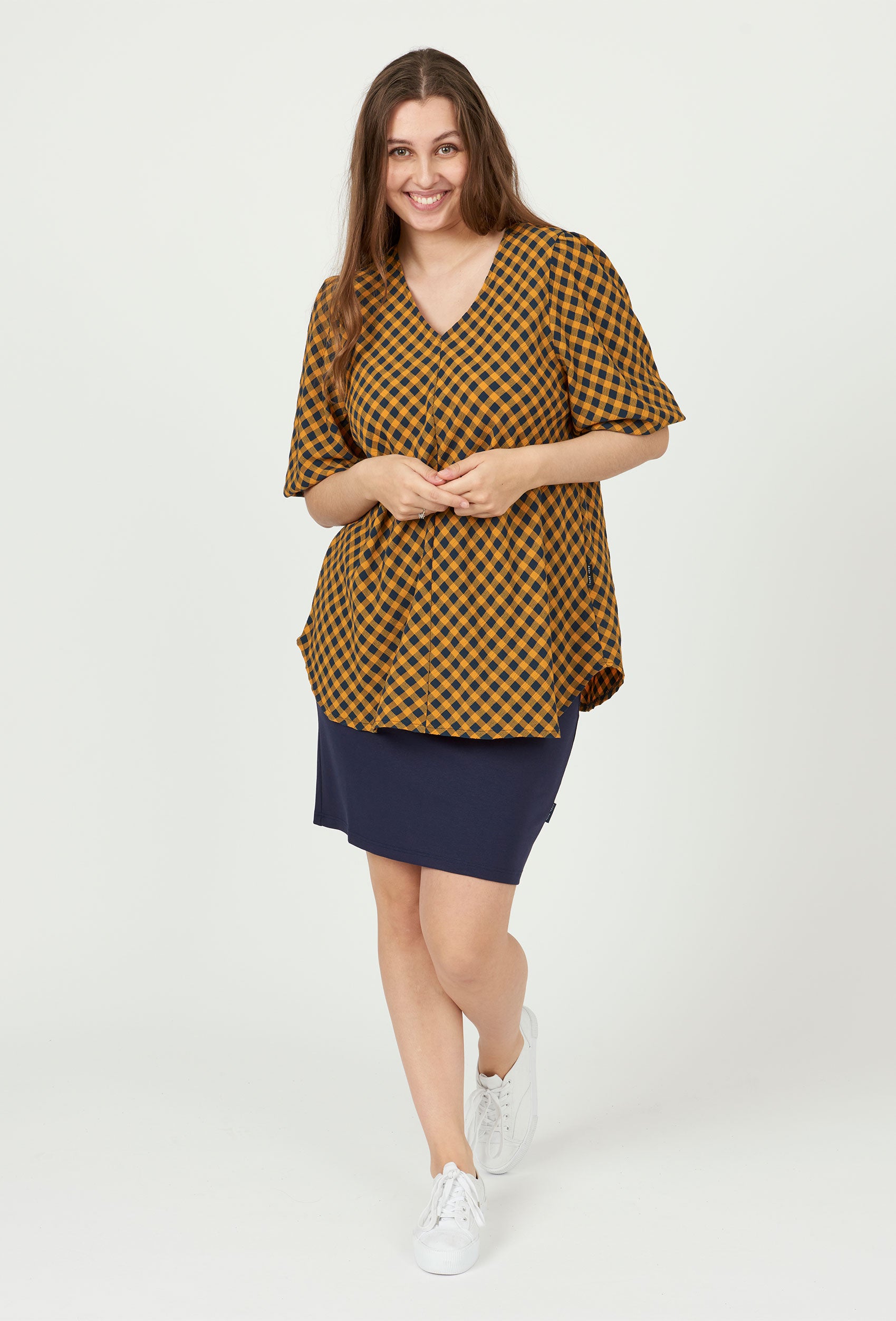 Pont Neuf PNFleur Bluser 725 Caramel