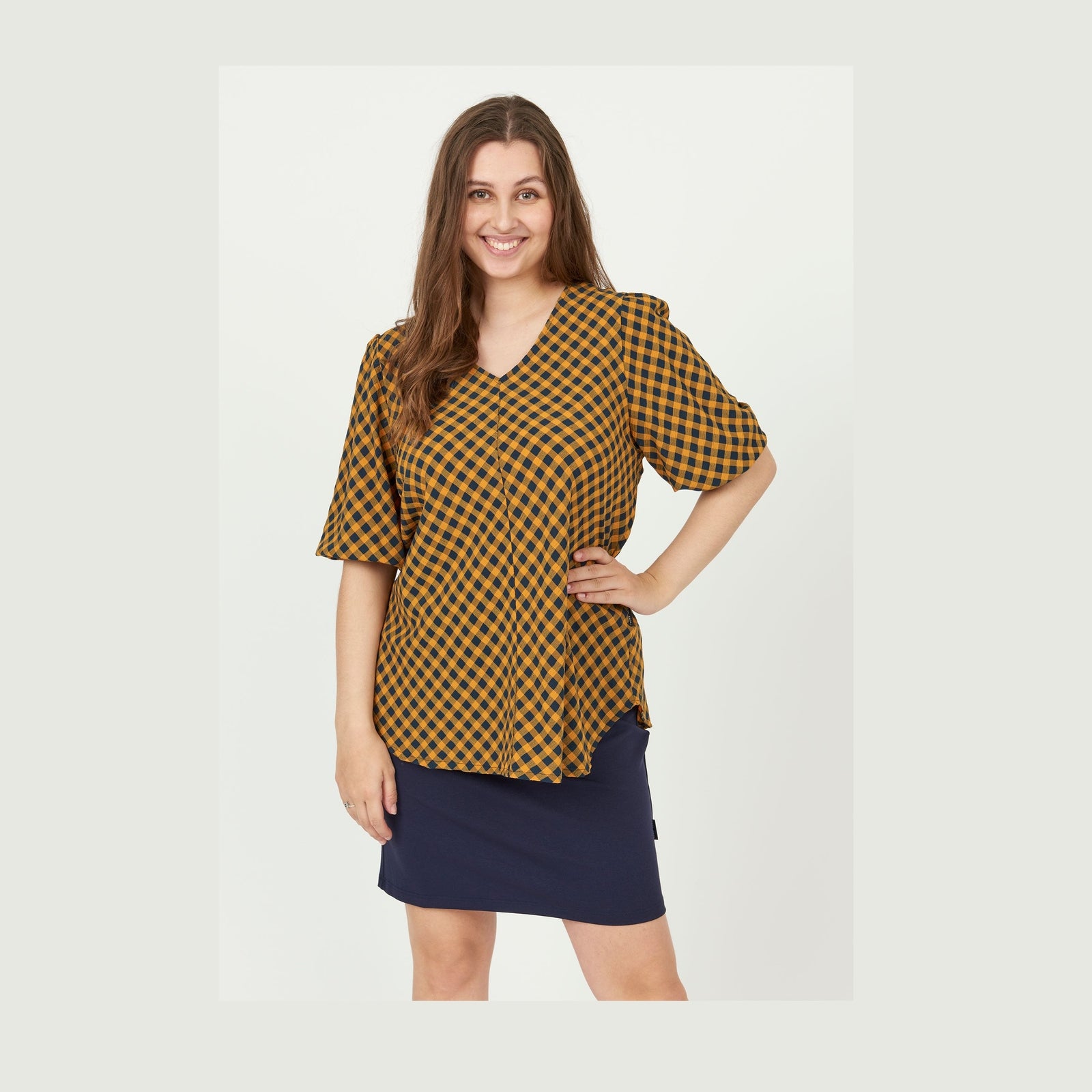 Pont Neuf PNFleur Bluser 725 Caramel