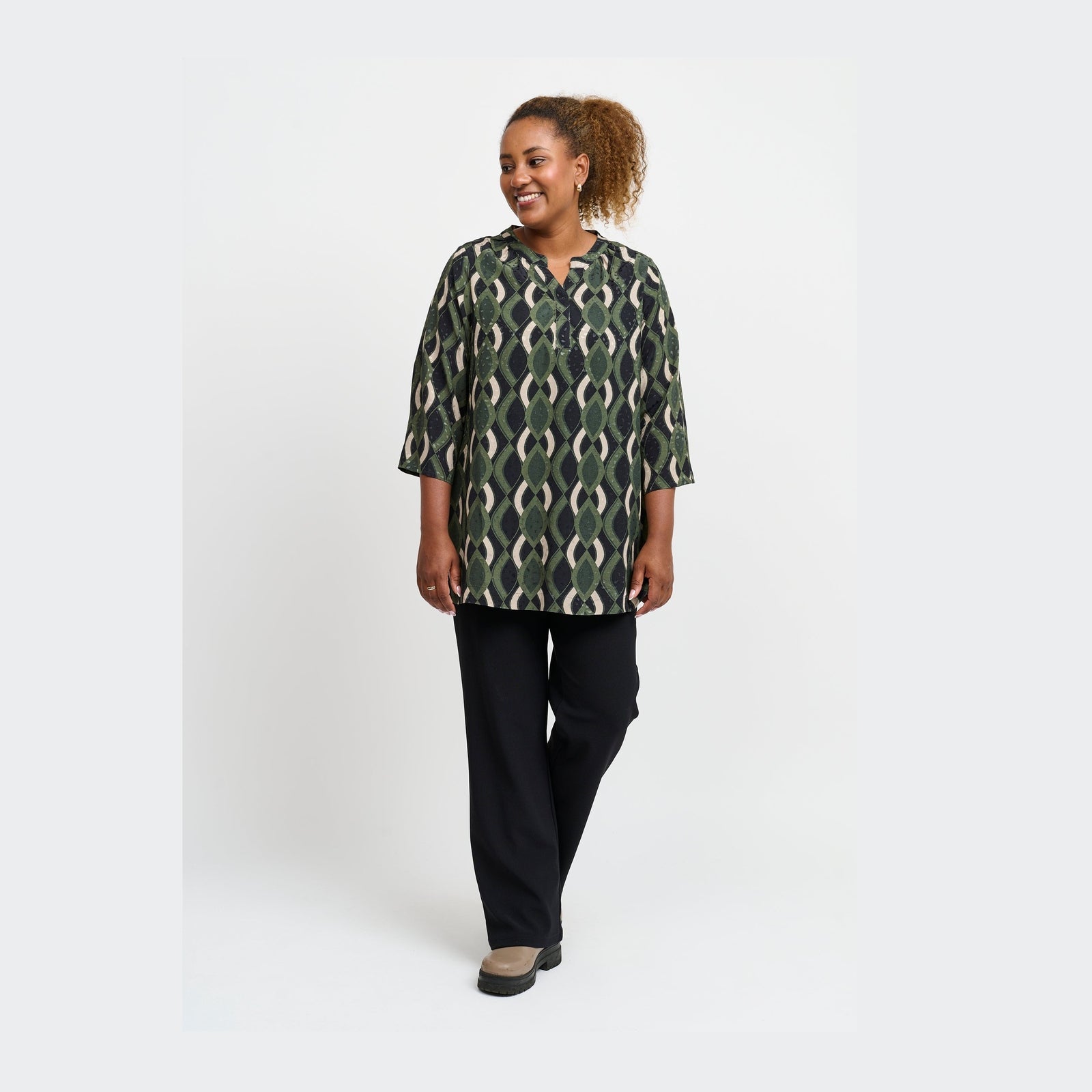 Pont Neuf PNFrancy Tea Bluser 3620 Forest Green