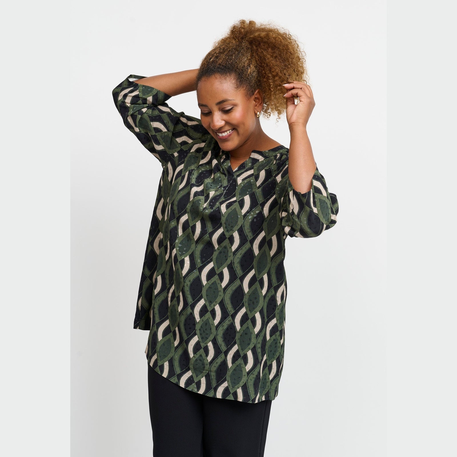 Pont Neuf PNFrancy Tea Bluser 3620 Forest Green