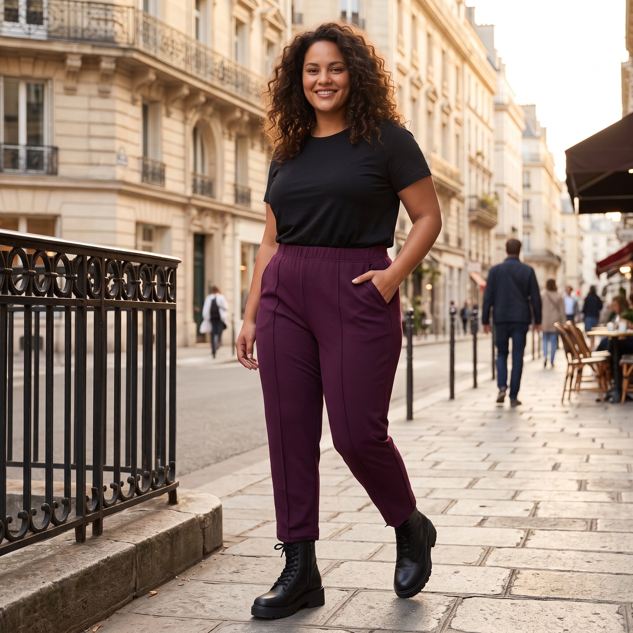 Pont Neuf PNGea Bukser 6840 Aubergine