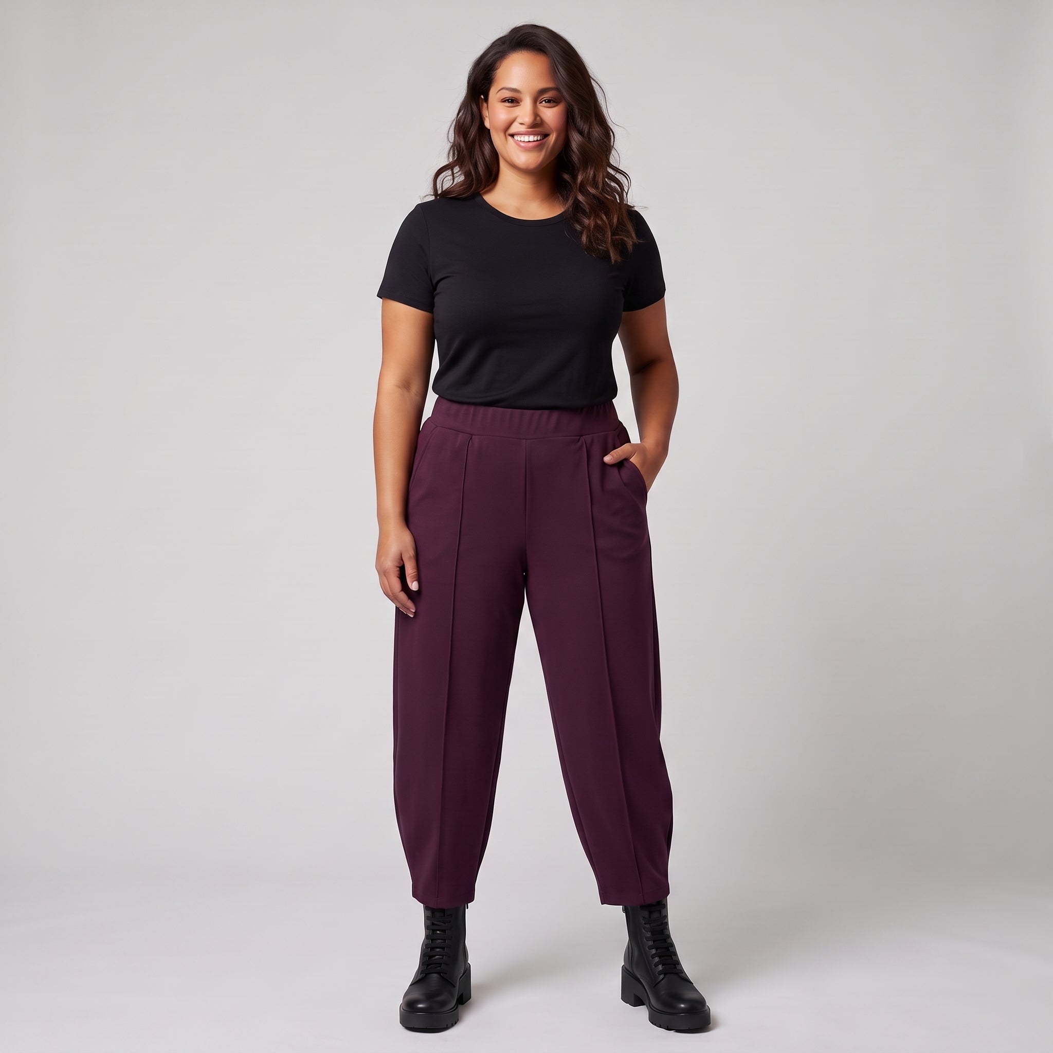 Pont Neuf PNGea Bukser 6840 Aubergine