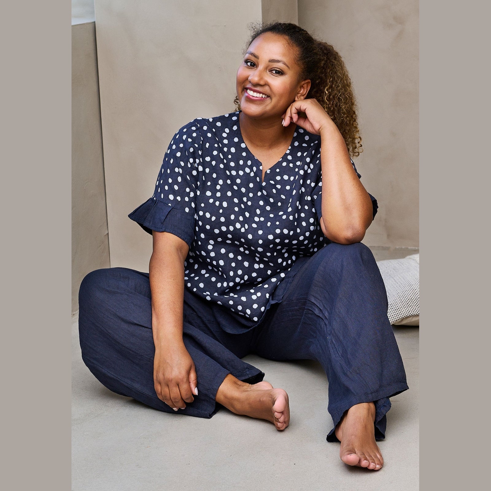 Pont Neuf PNHadil Bluser 5999 NAVY BLUE