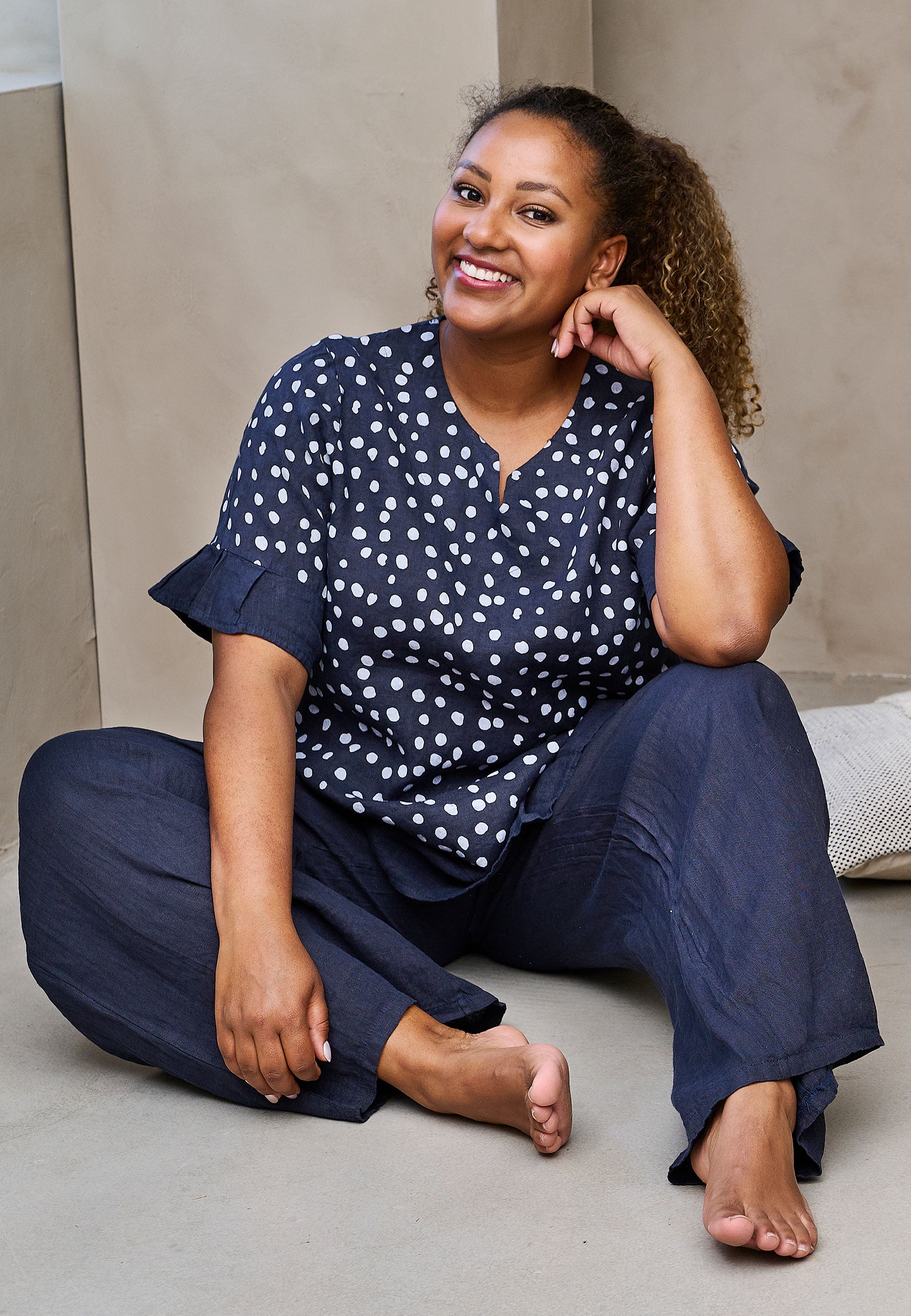 Pont Neuf PNHadil Bluser 5999 NAVY BLUE