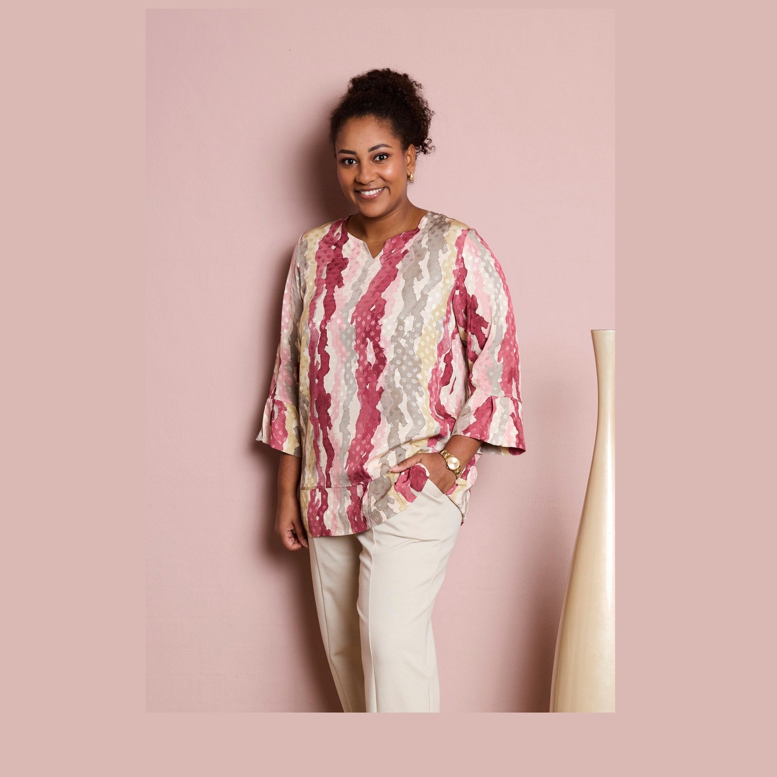Pont Neuf PNHadil Bluser 6620 Dark Pink