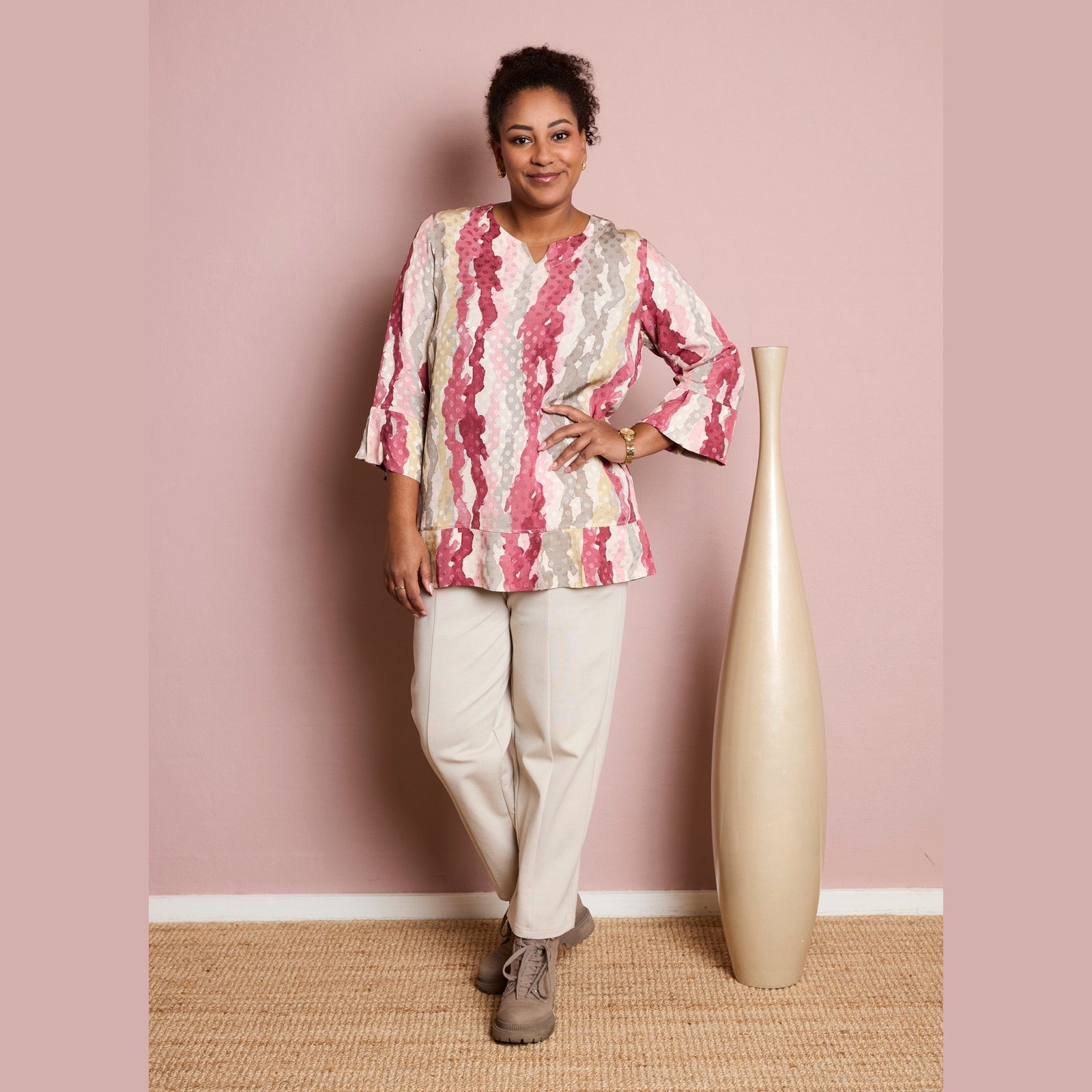 Pont Neuf PNHadil Bluser 6620 Dark Pink