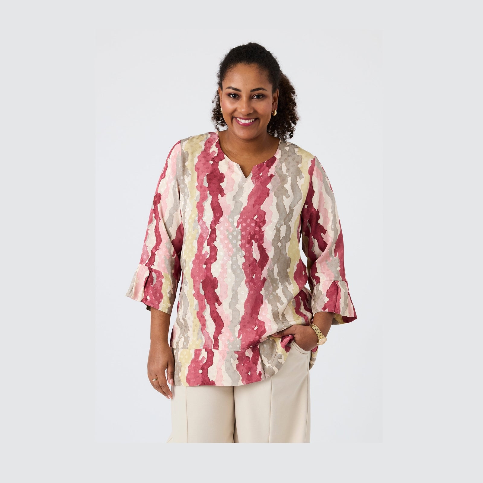 Pont Neuf PNHadil Bluser 6620 Dark Pink