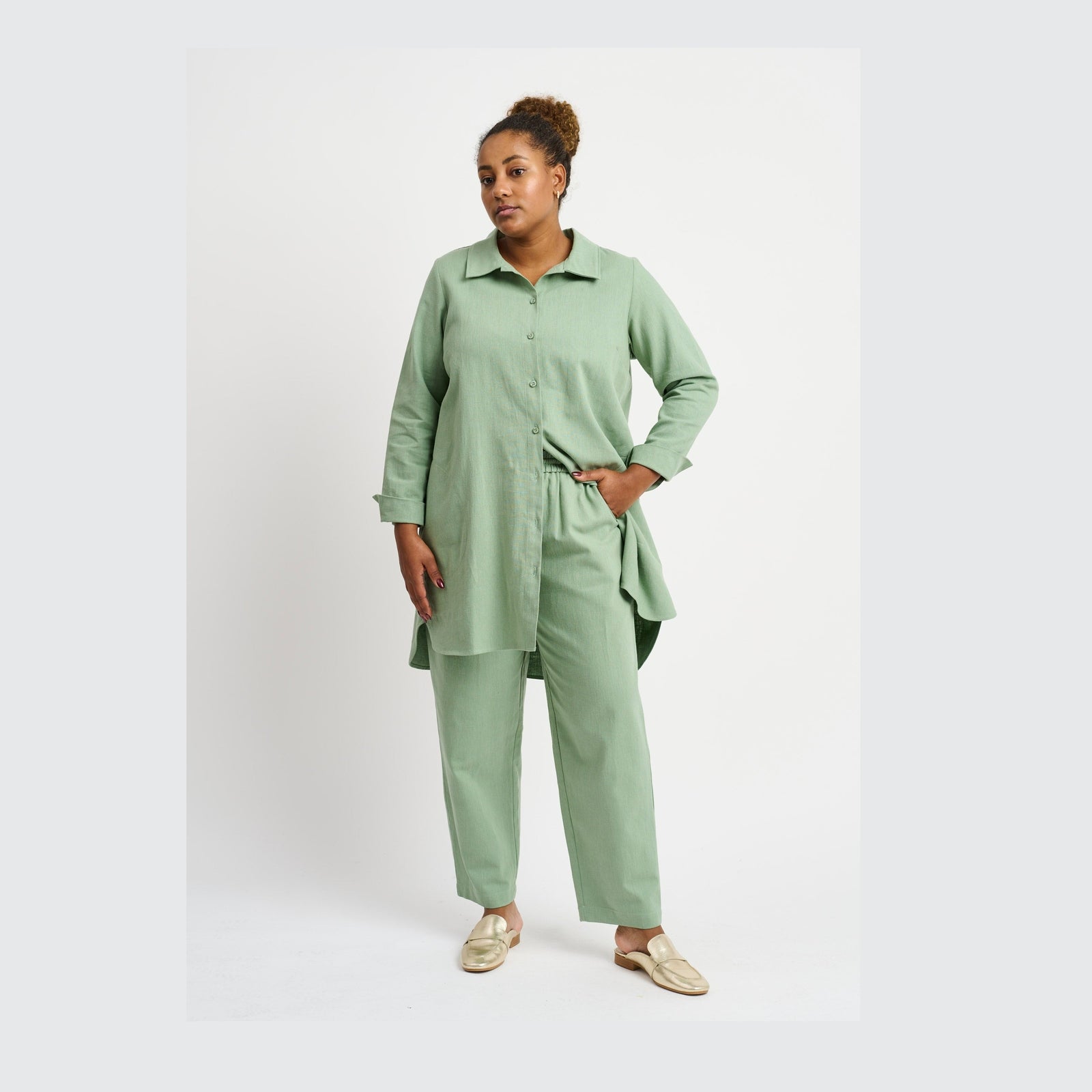Pont Neuf PNHasina Bukser 3506 Khaki Green