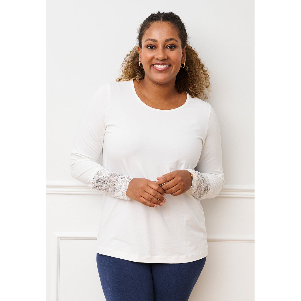 Pont Neuf PNIrene Bluser 1000 OFF WHITE