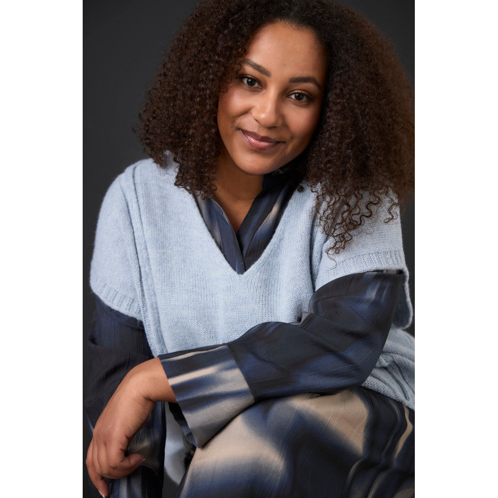 Pont Neuf PNIro Knit Pullover 5210 Light Blue
