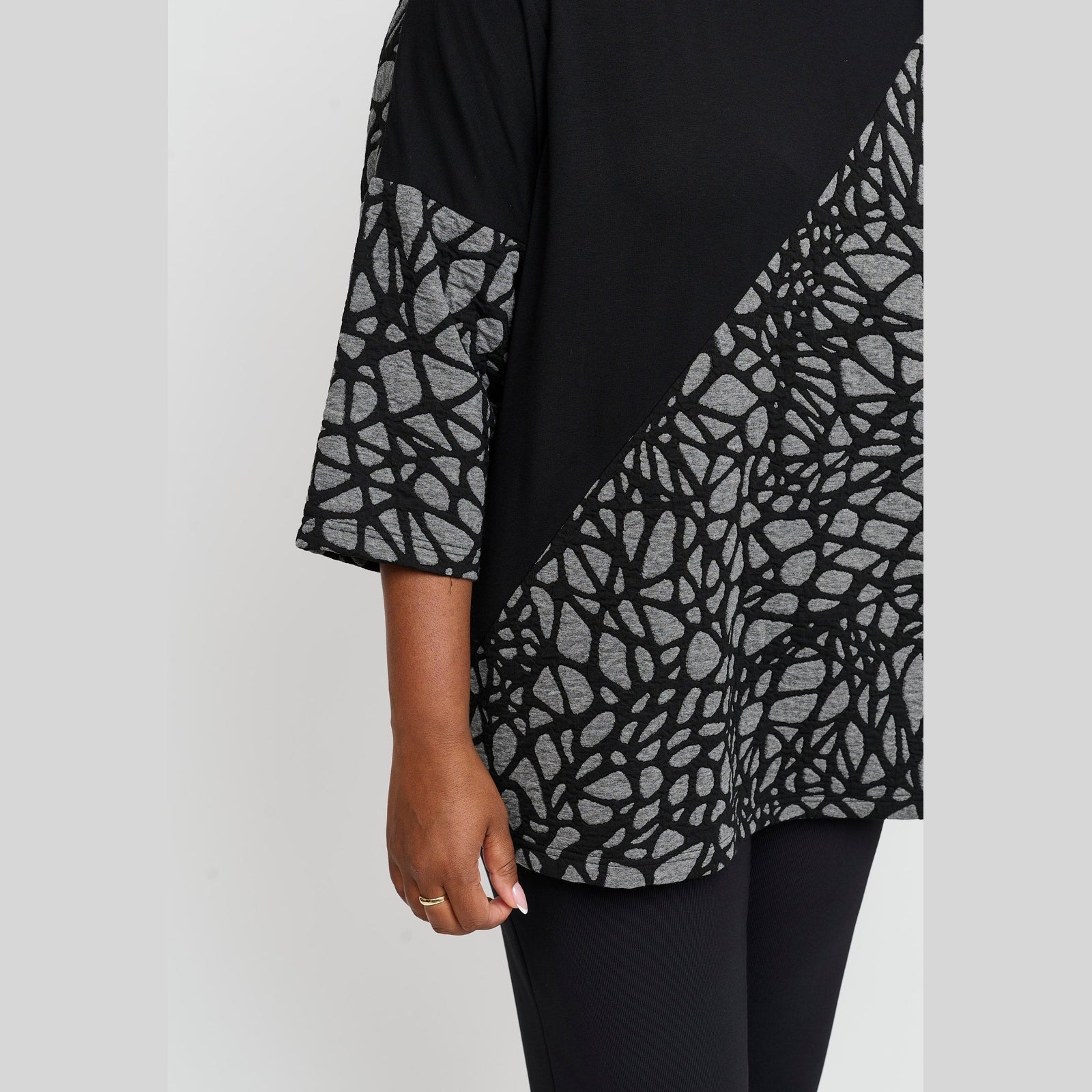 Pont Neuf PNJamina Bluser 9650 grey melange