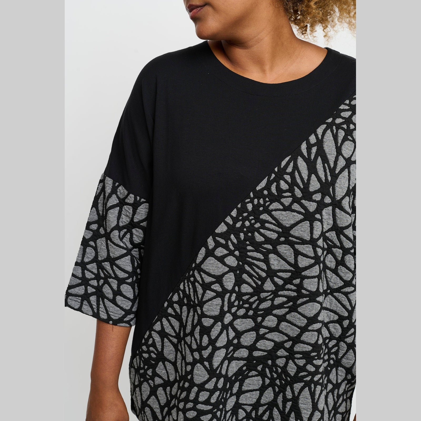 Pont Neuf PNJamina Bluser 9650 grey melange