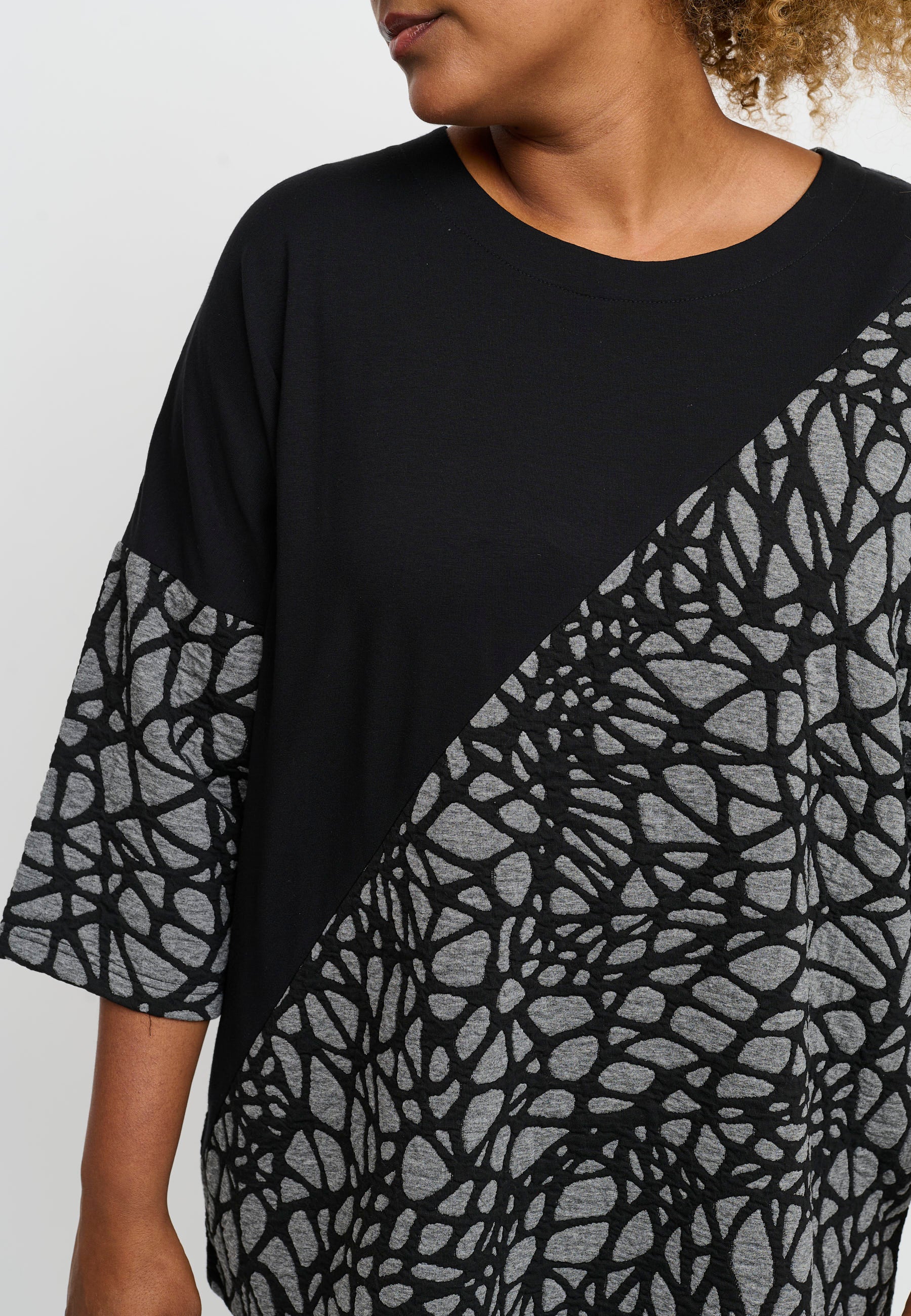 Pont Neuf PNJamina Bluser 9650 grey melange