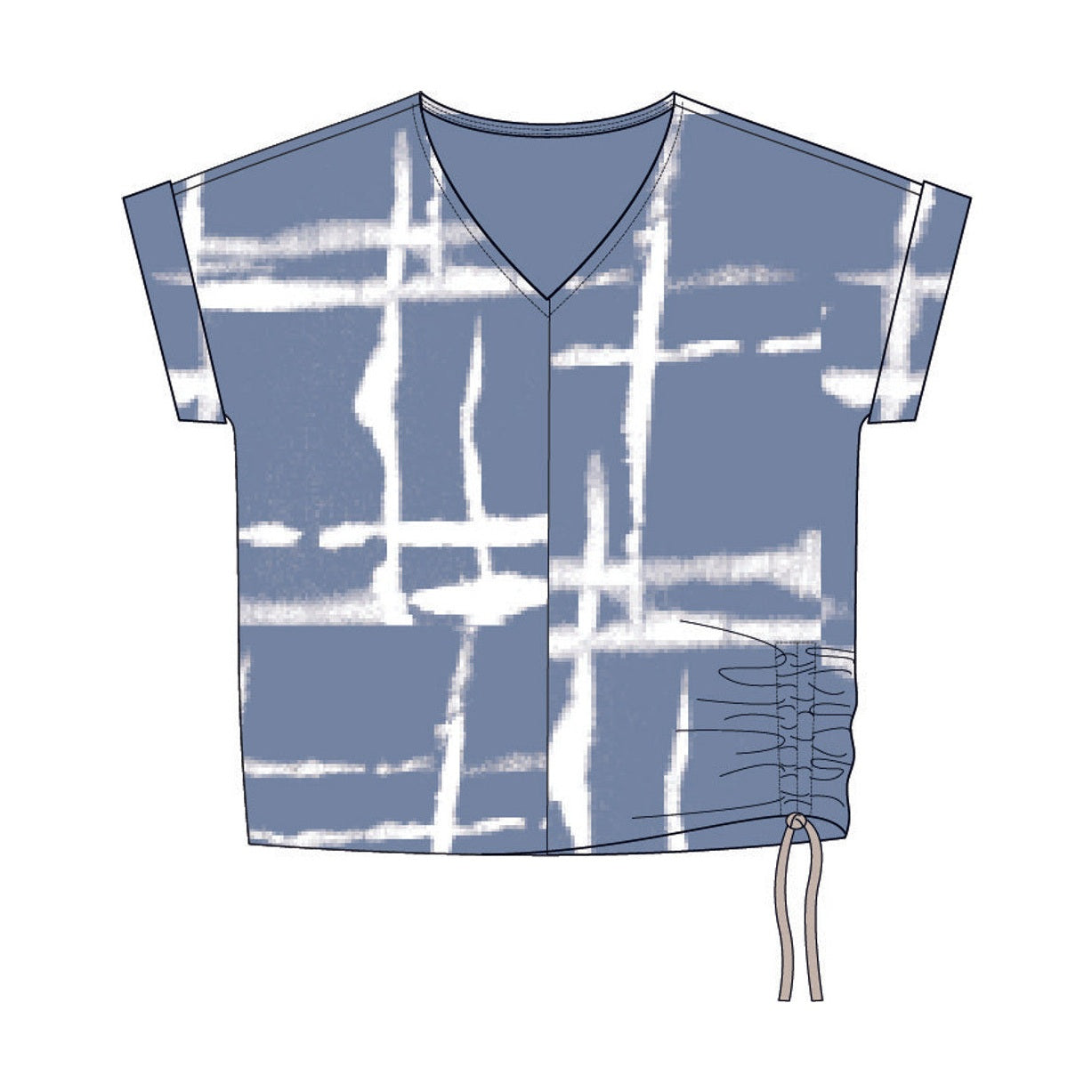 Pont Neuf PNJasna Bluser 5501 DENIM BLUE