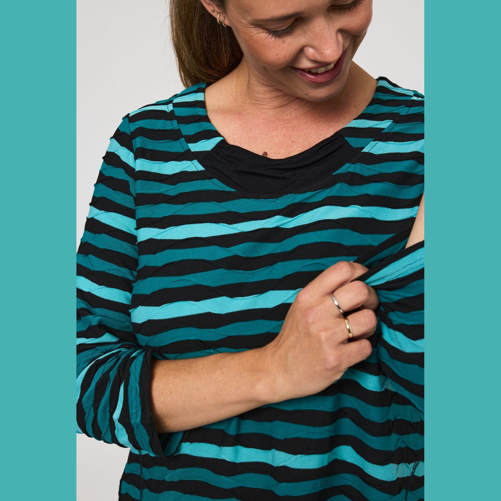 Pont Neuf PNJola Tea Tunikaer 5052 Petrol Blue