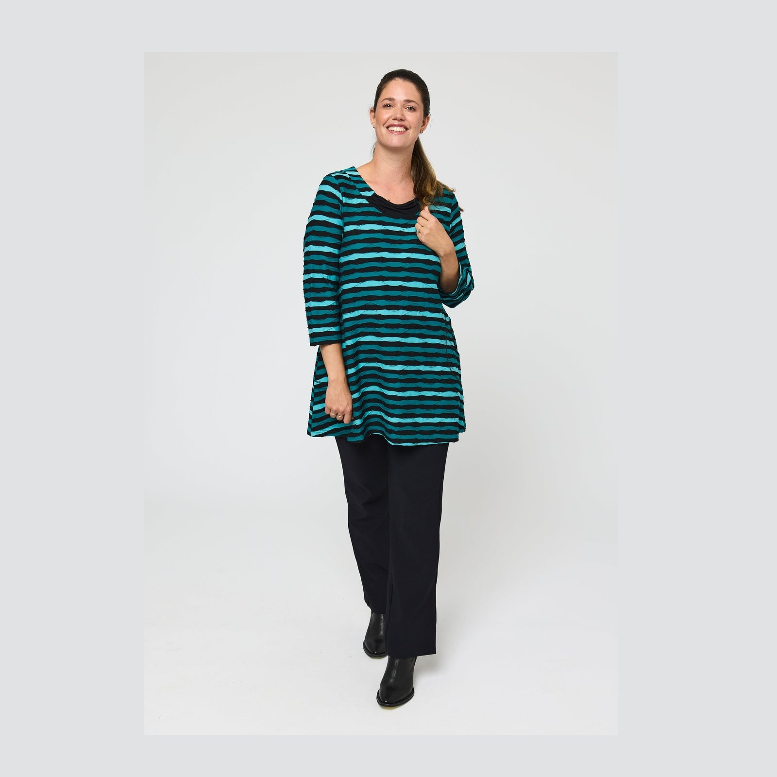 Pont Neuf PNJola Tea Tunikaer 5052 Petrol Blue