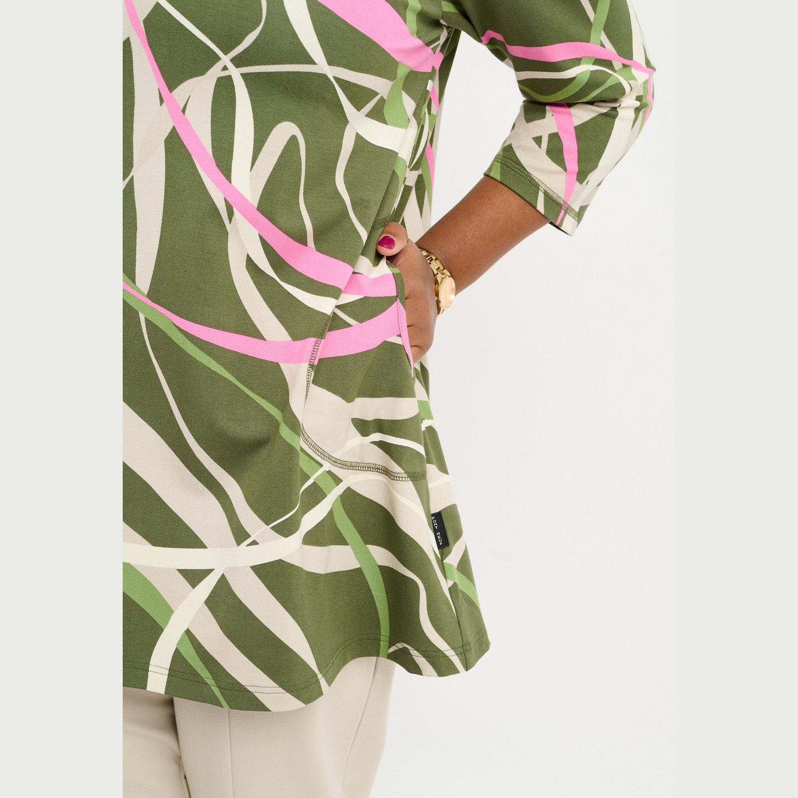 Pont Neuf PNJola tea Tunikaer 3506 Khaki Green