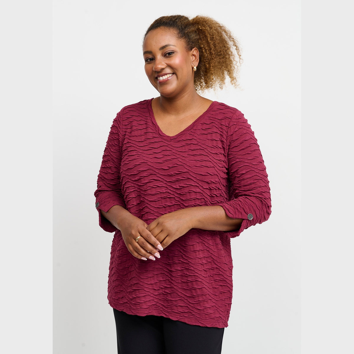 Pont Neuf PNKenya Bluser 2999 BORDEAUX RED