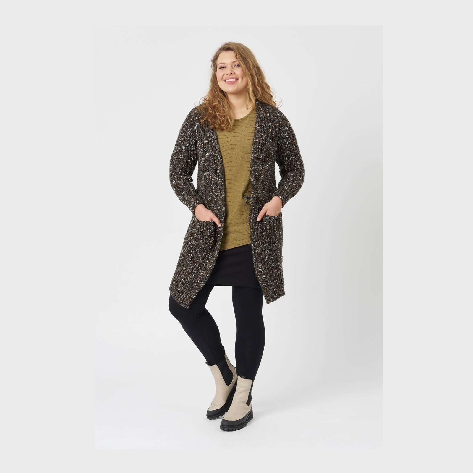 Pont Neuf PNKit Knit Cardigan 824 Choko