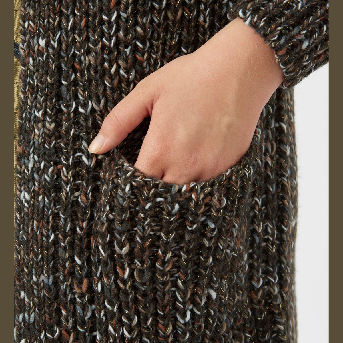Pont Neuf PNKit Knit Cardigan 824 Choko