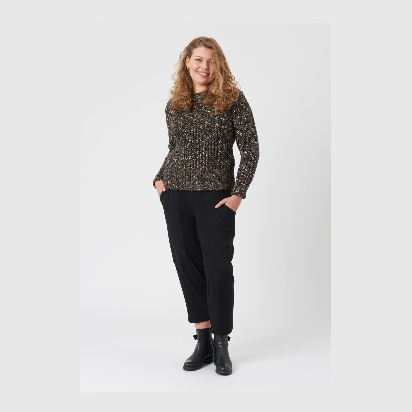 Pont Neuf PNKiwi Knit Pullover 824 Choko