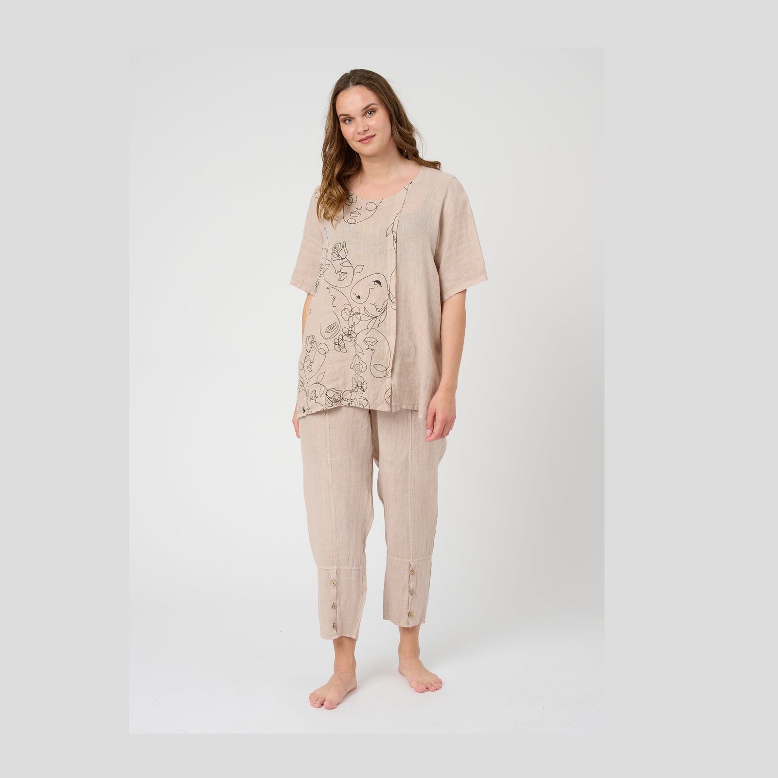 Pont Neuf PNLabika Bluser 134 Linen
