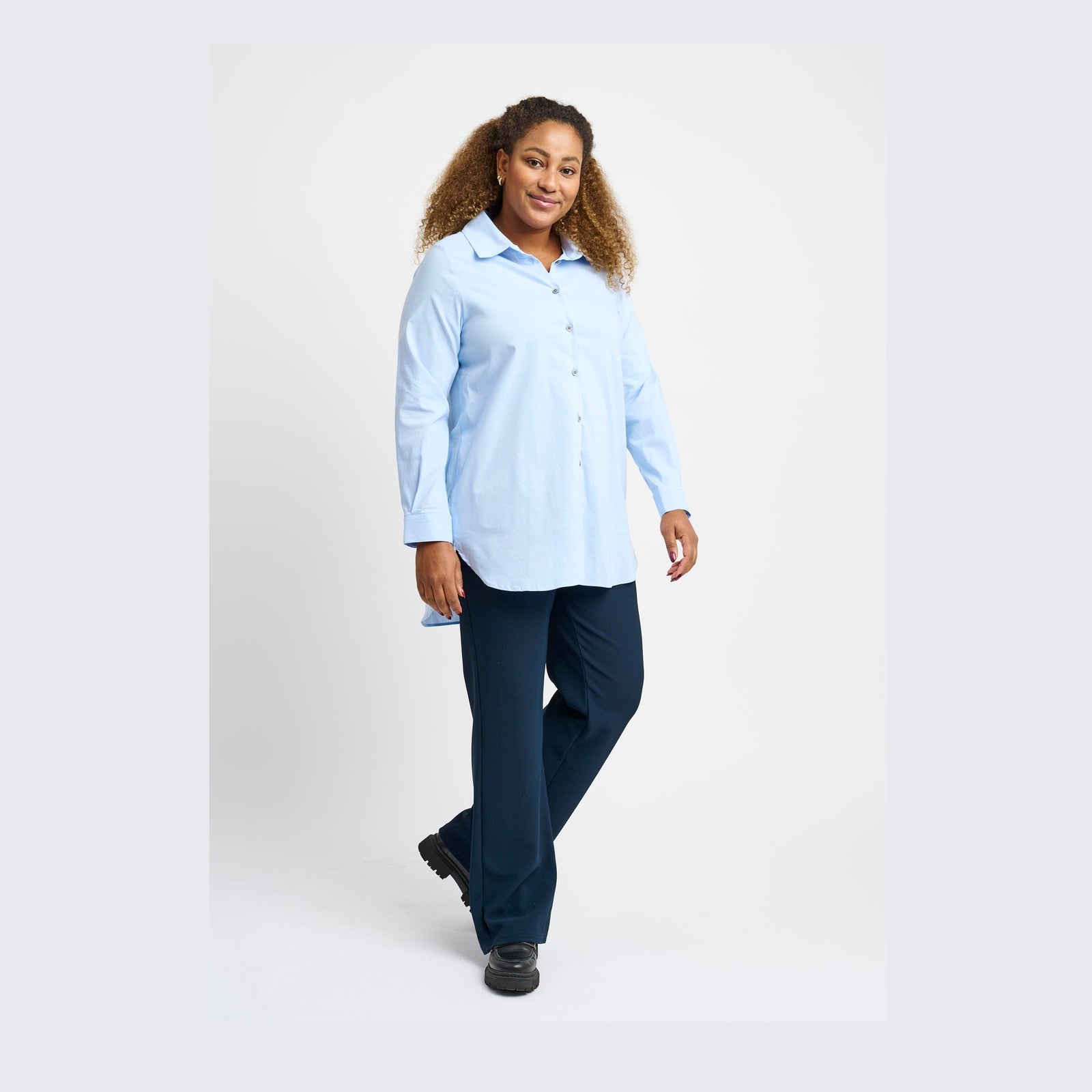 Pont Neuf PNLalorian Skjortebluser 007 Light Blue