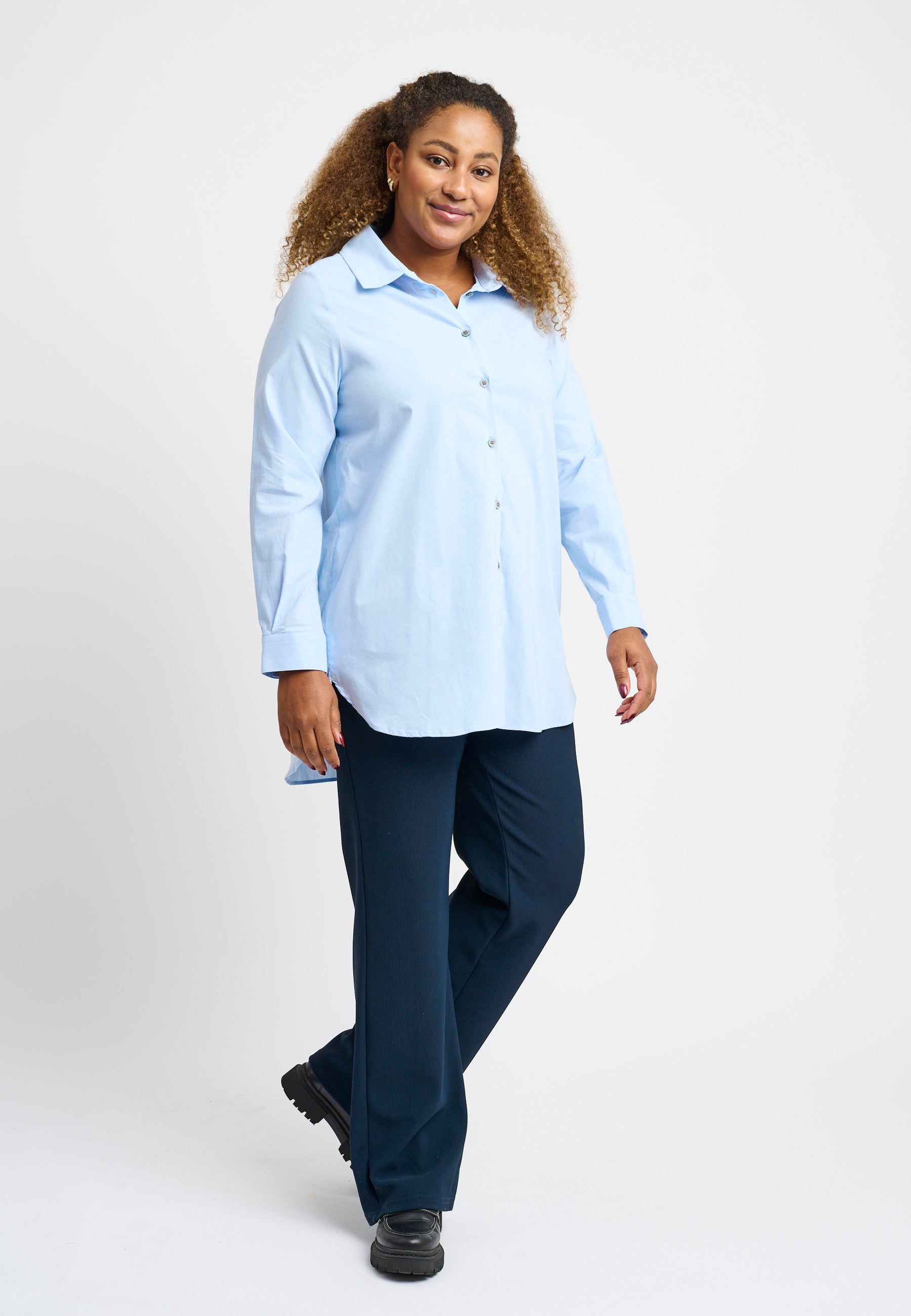 Pont Neuf PNLalorian Skjortebluser 007 Light Blue