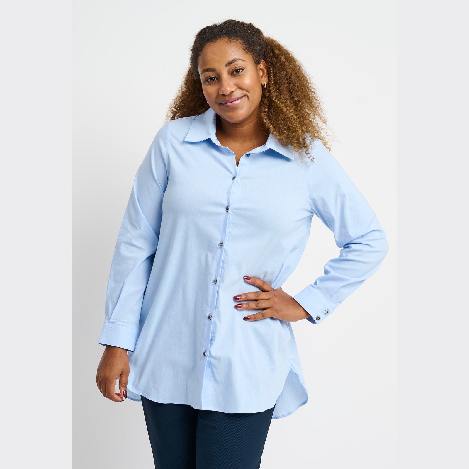 Pont Neuf PNLalorian Skjortebluser 007 Light Blue