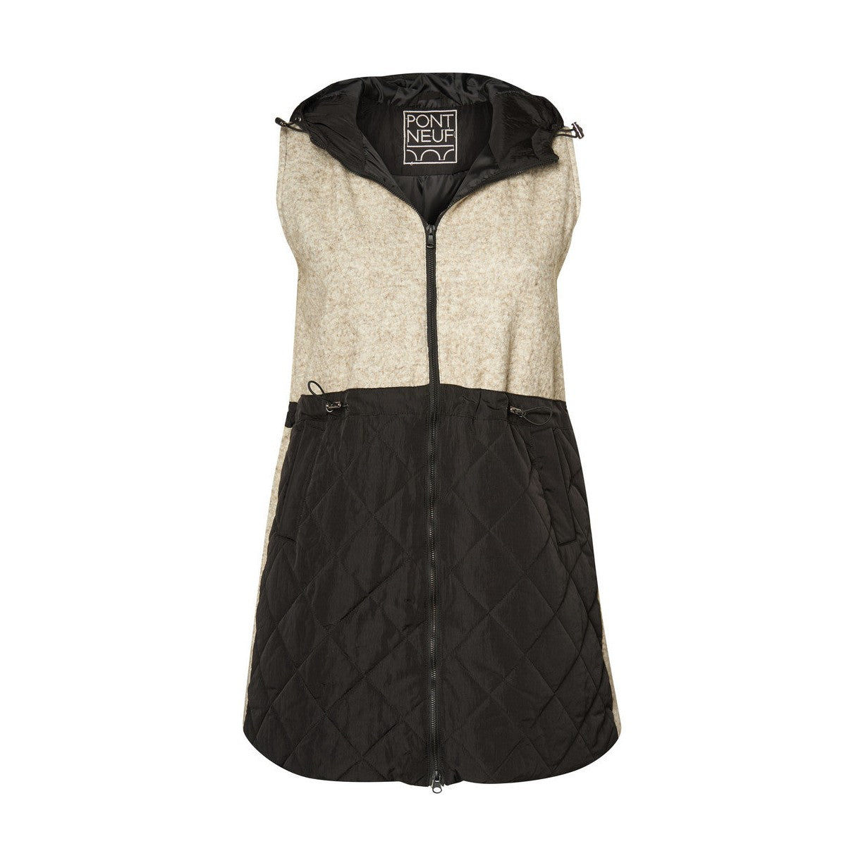 Pont Neuf PNLarna Veste 101 Light Grey melange