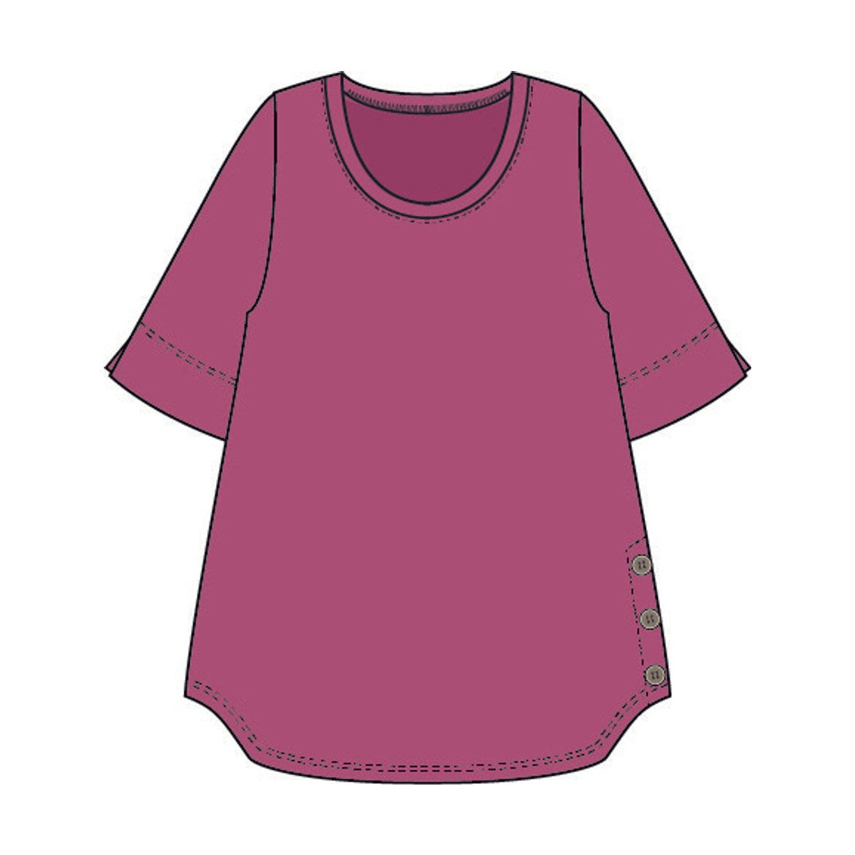 Pont Neuf PNLonika T-Shirt 6400 Sorbet Pink
