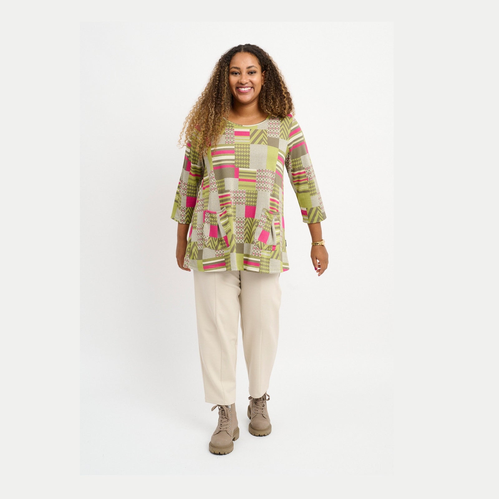 Pont Neuf PNLotte Bluser 3506 Khaki Green