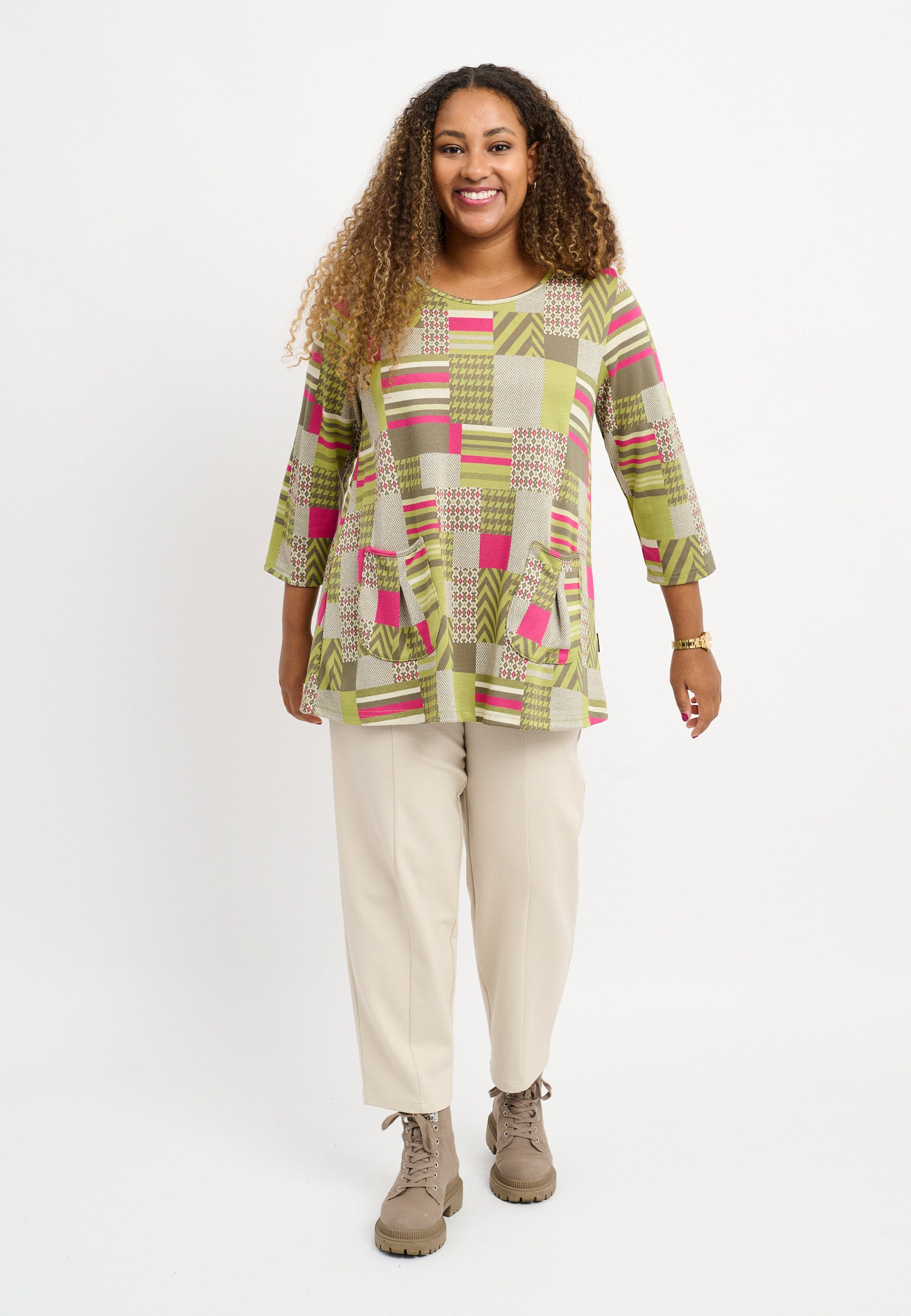 Pont Neuf PNLotte Bluser 3506 Khaki Green