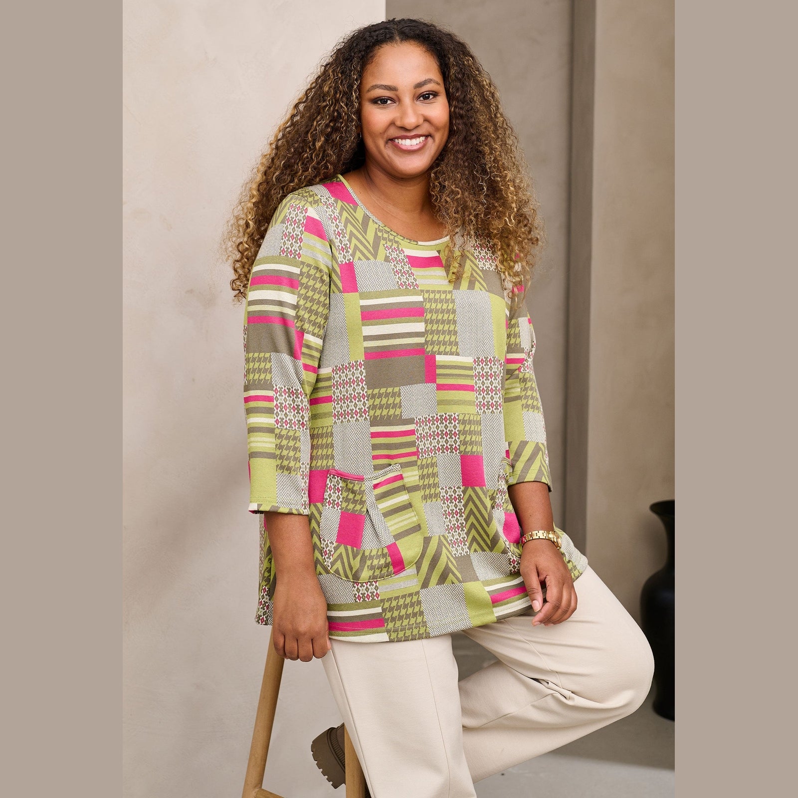 Pont Neuf PNLotte Bluser 3506 Khaki Green