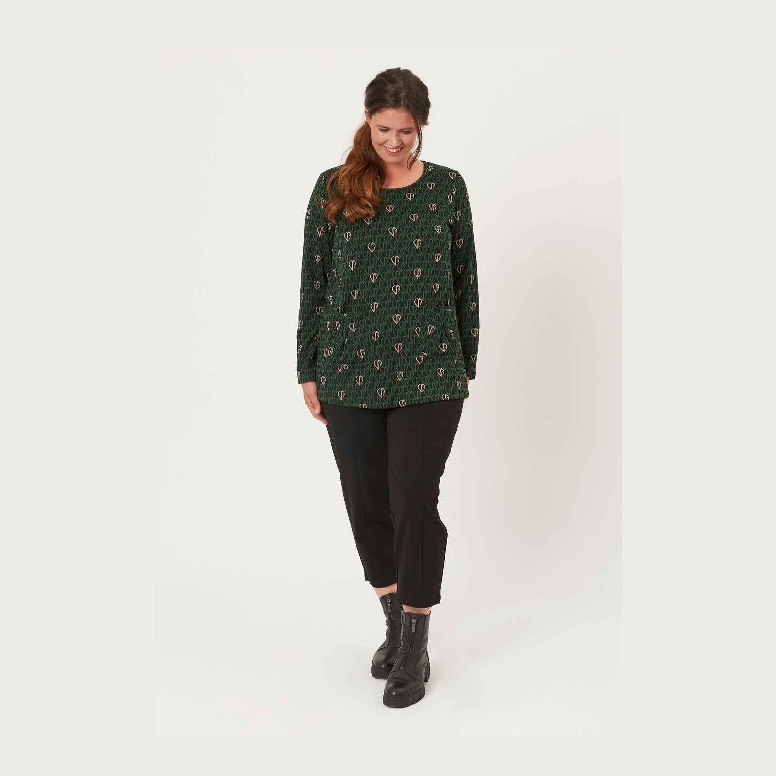 Pont Neuf PNLotte Mie Bluser 621 Pine Green