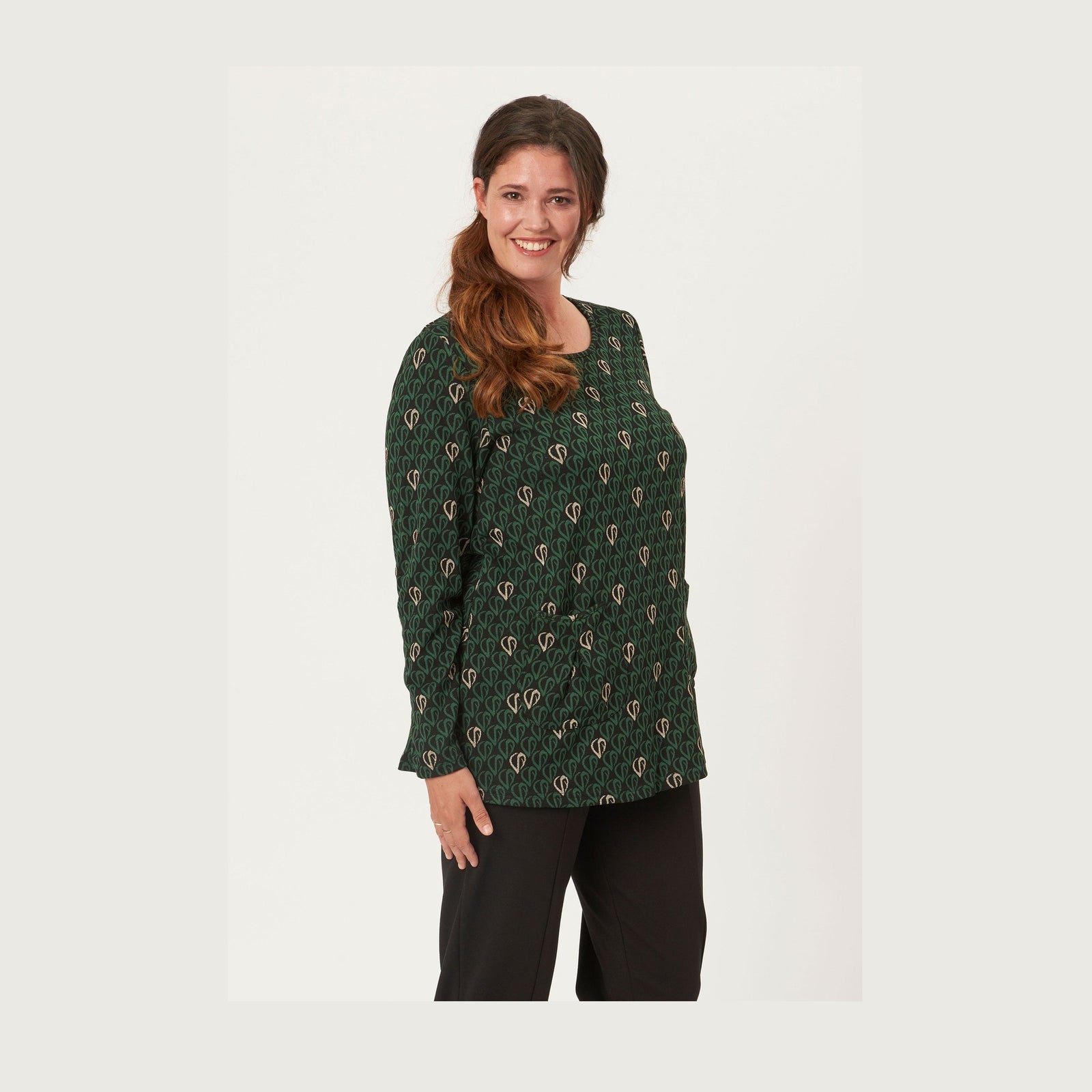 Pont Neuf PNLotte Mie Bluser 621 Pine Green