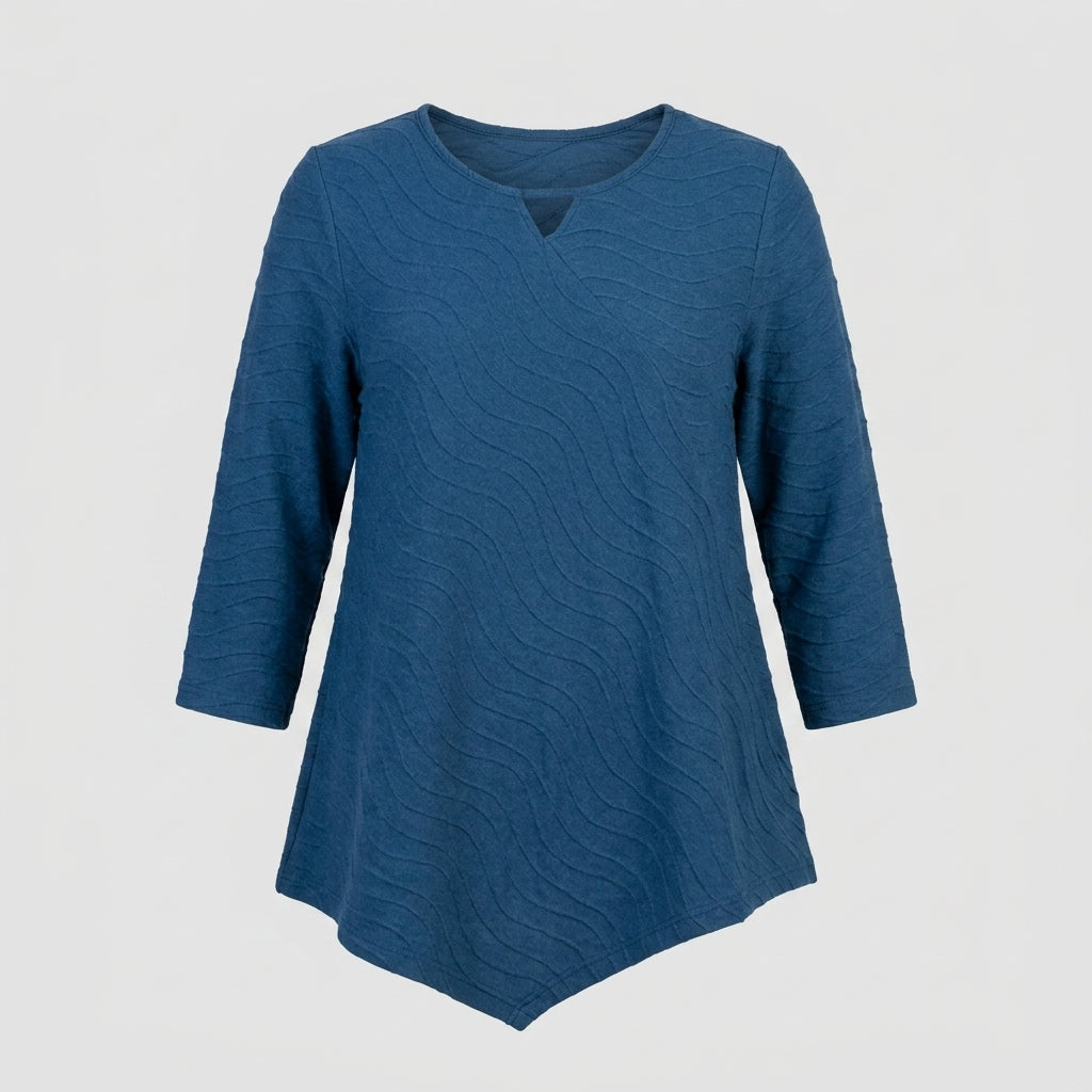 Pont Neuf PNMagrethe Bluser 5555 Steel Blue
