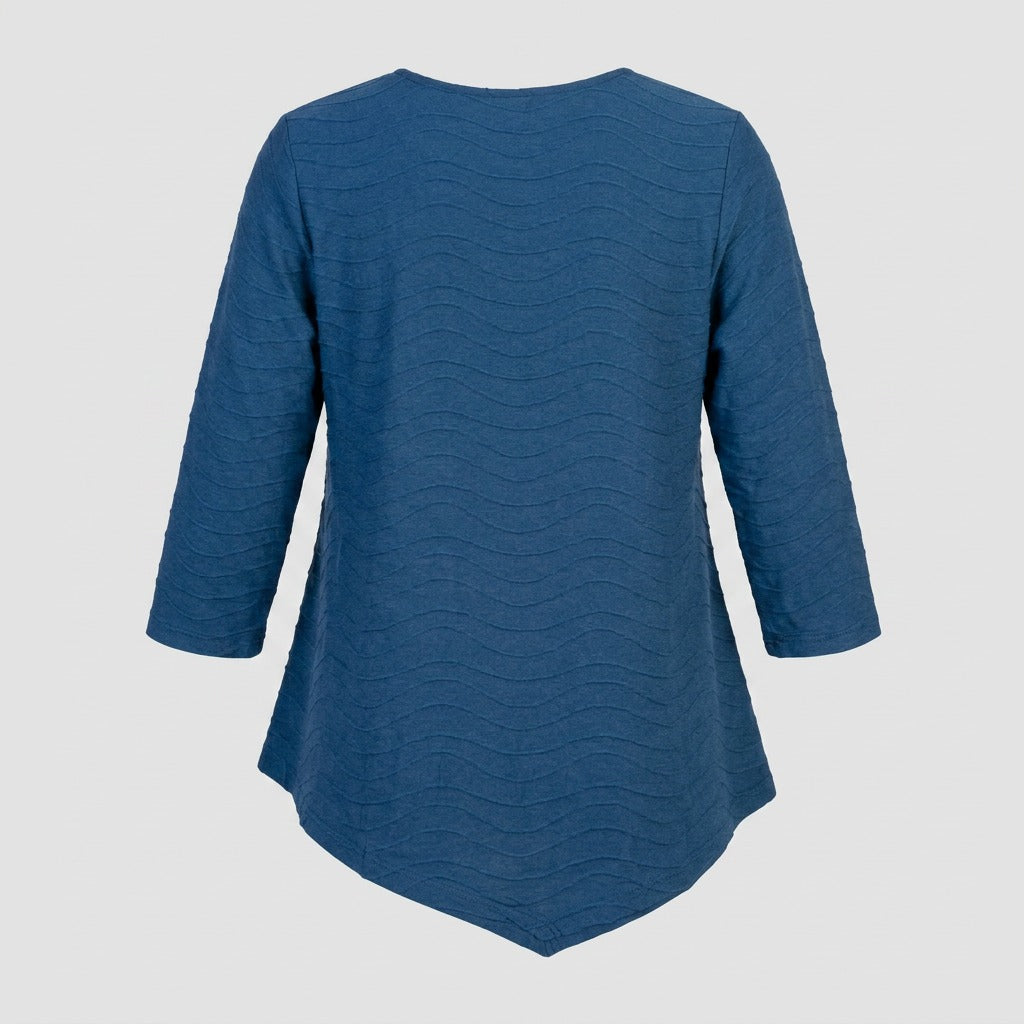 Pont Neuf PNMagrethe Bluser 5555 Steel Blue