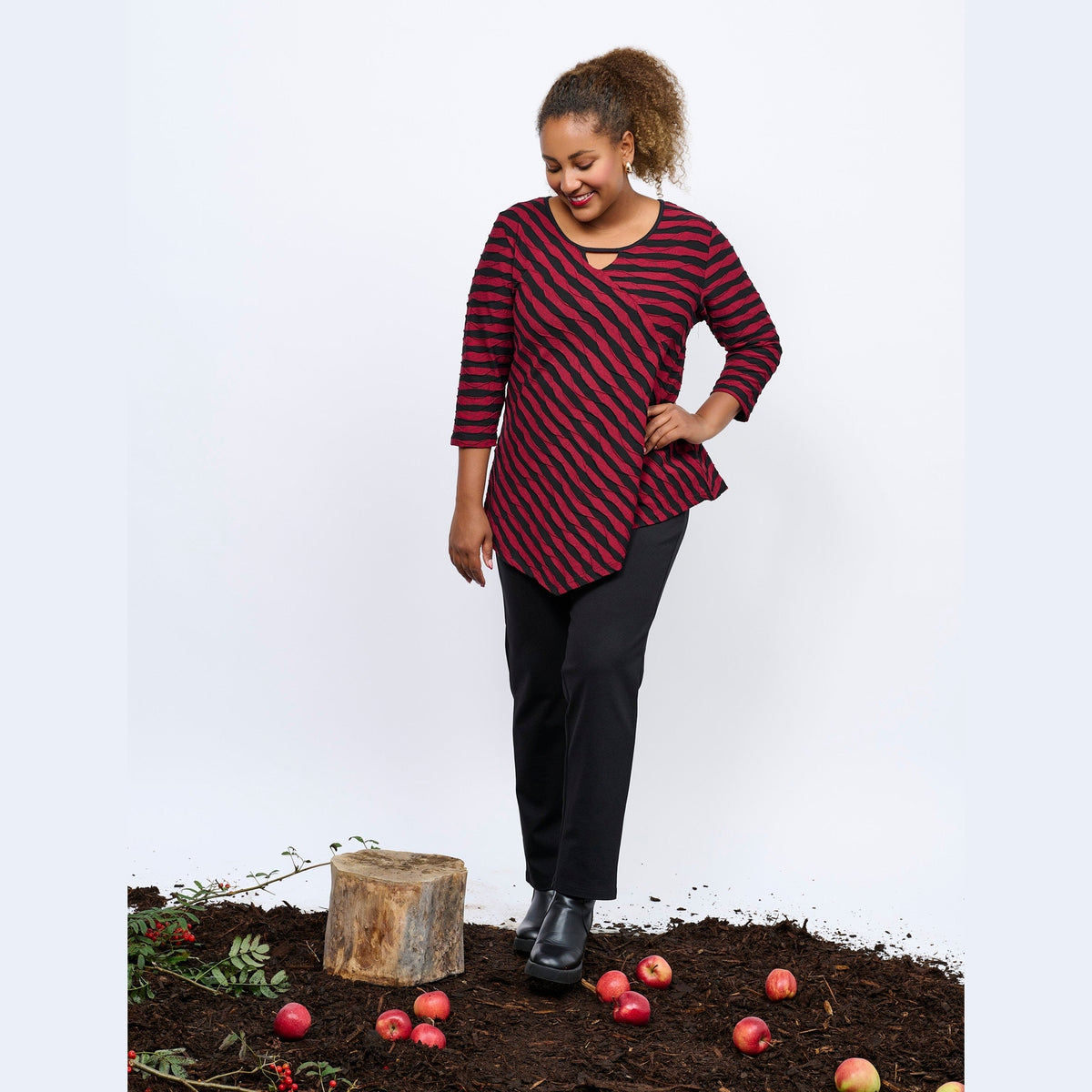 Pont Neuf PNMagrethe Bluser 2600 Deep Red