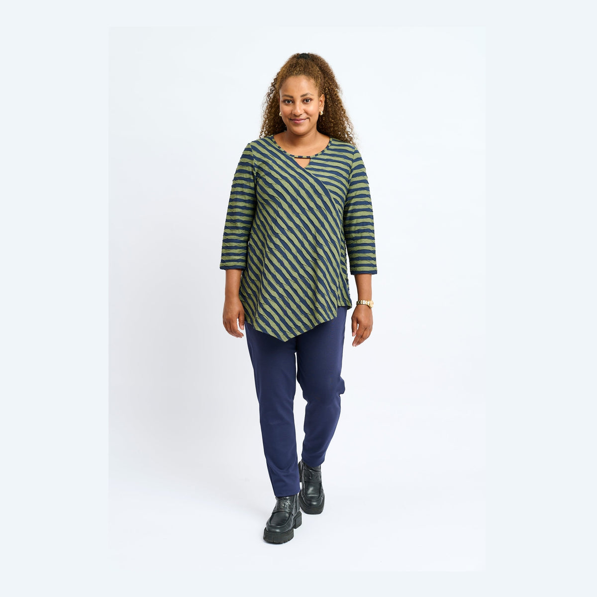 Pont Neuf PNMagrethe Bluser 3620 Forest Green