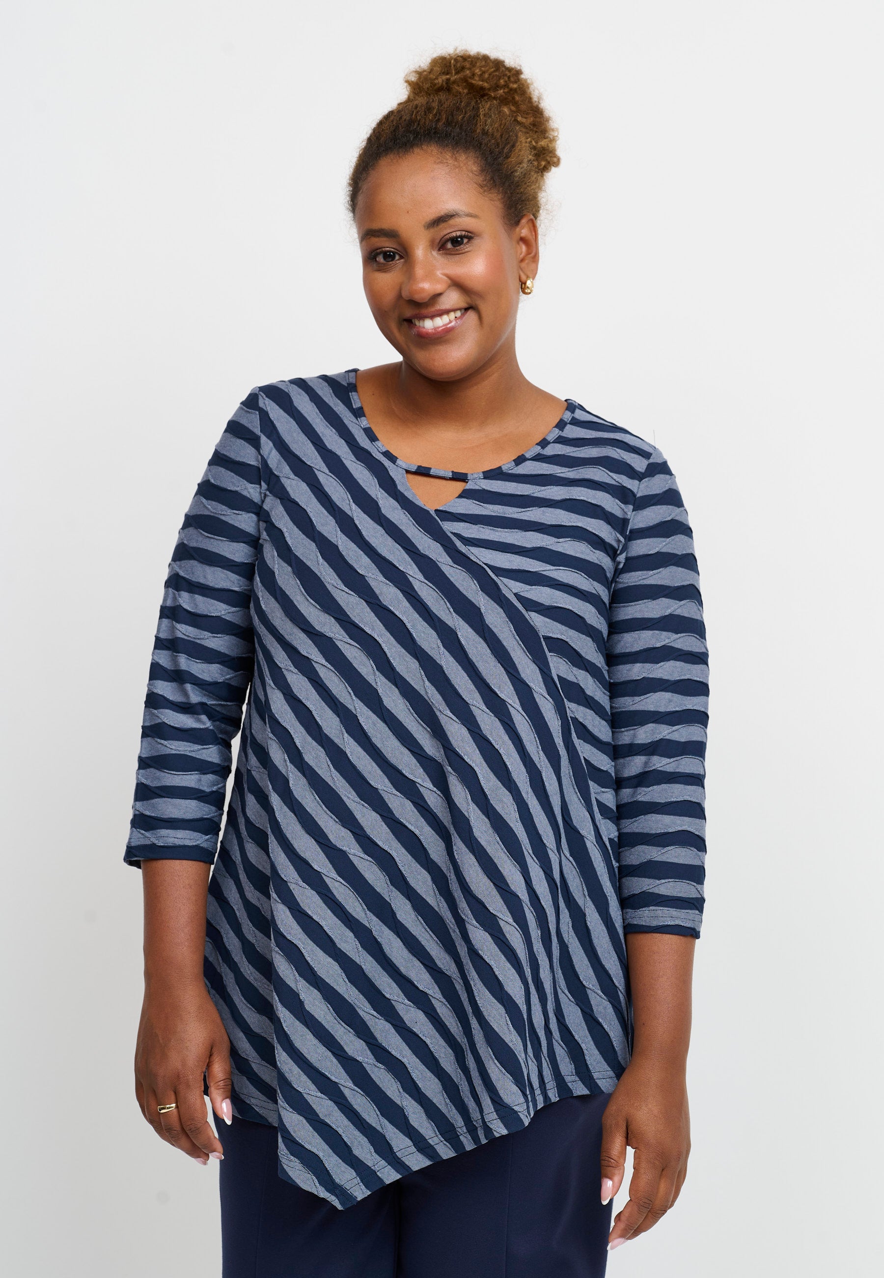 Pont Neuf PNMagrethe Bluser 5555 Steel Blue