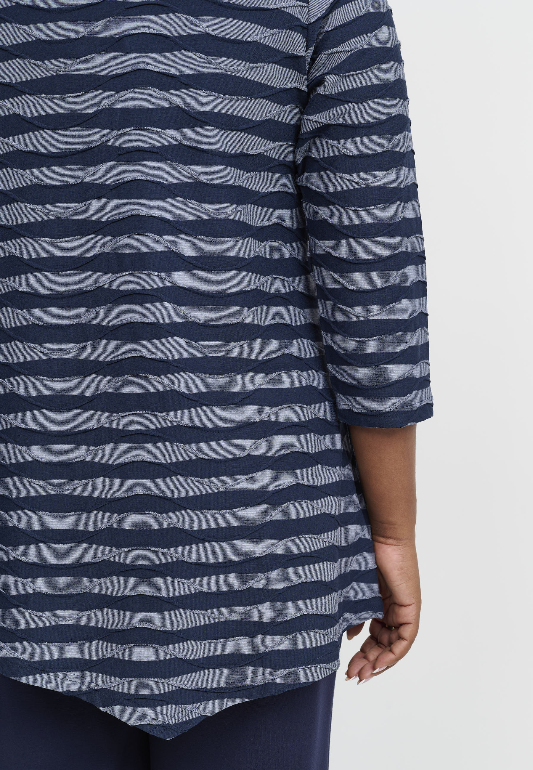 Pont Neuf PNMagrethe Bluser 5555 Steel Blue