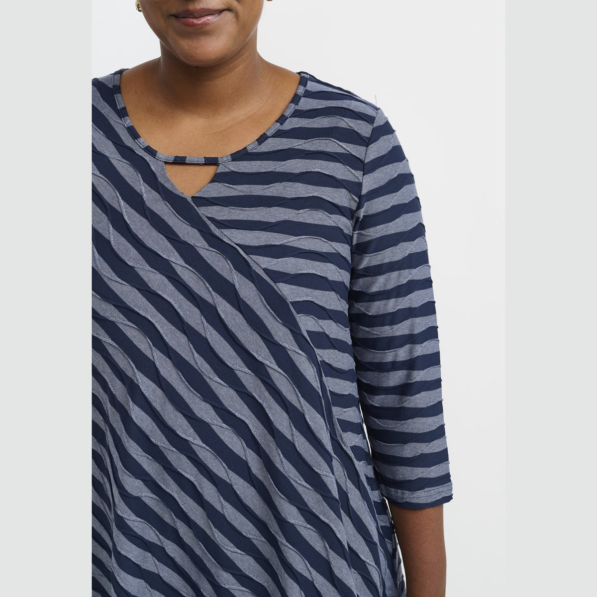 Pont Neuf PNMagrethe Bluser 5555 Steel Blue