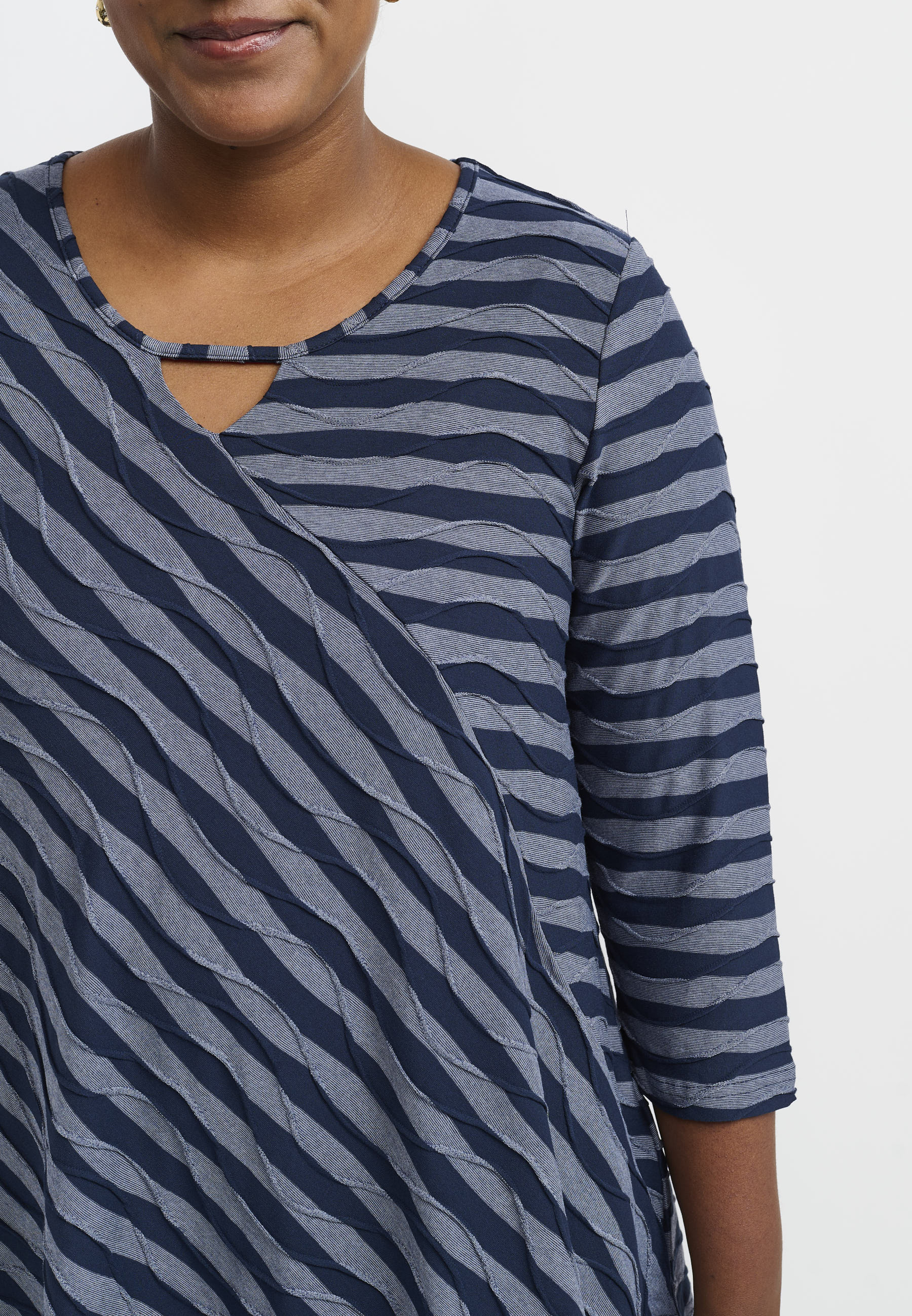 Pont Neuf PNMagrethe Bluser 5555 Steel Blue