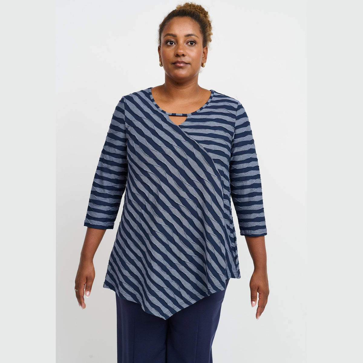 Pont Neuf PNMagrethe Bluser 5555 Steel Blue