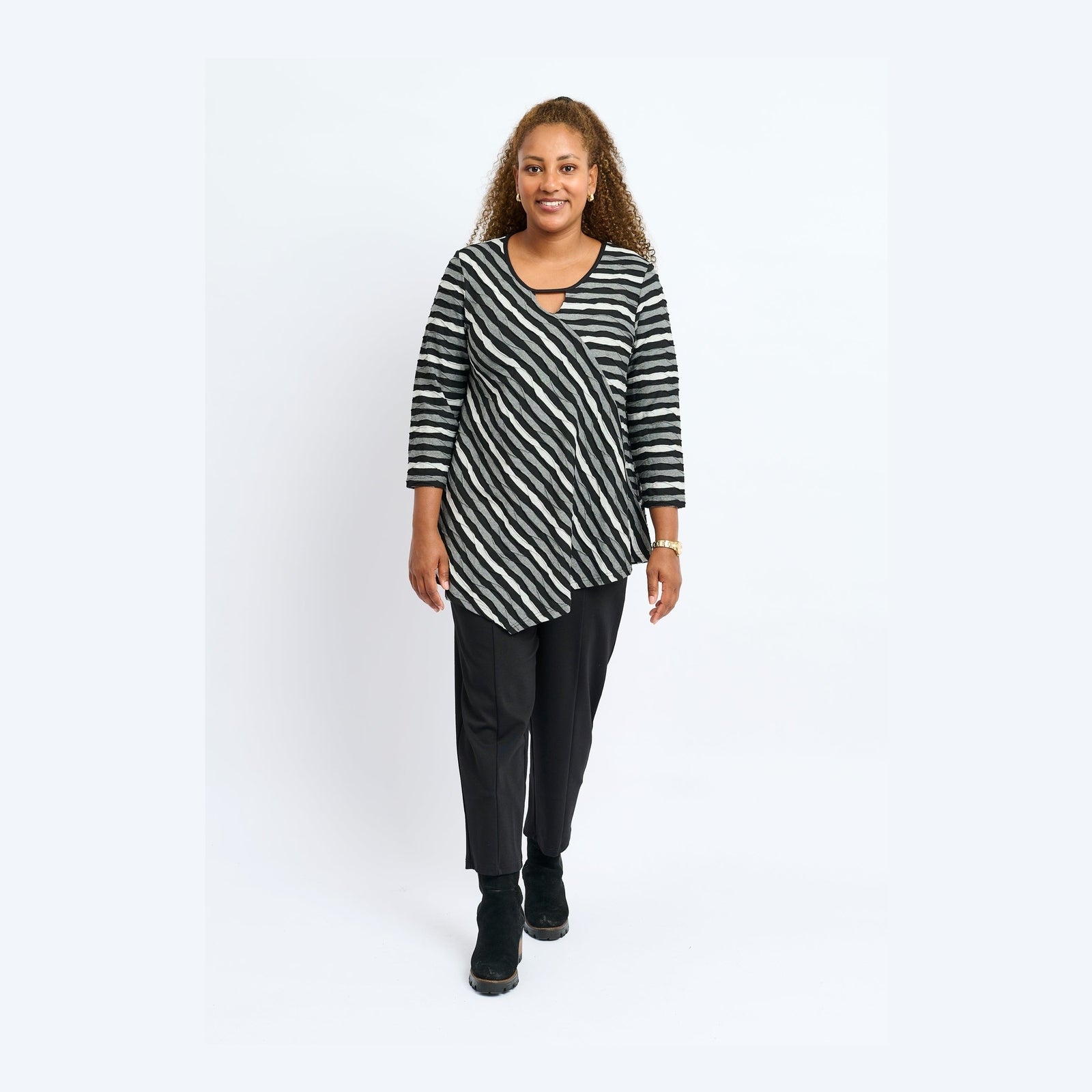 Pont Neuf PNMagrethe Bluser 3940 Steel Grey