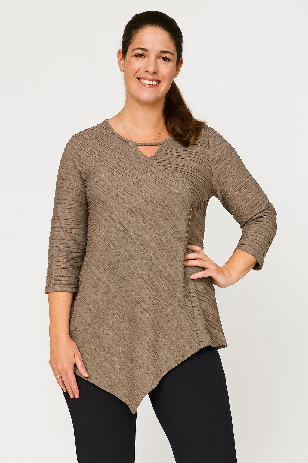 Pont Neuf PNMagrethe Bluser 1655 brown melange