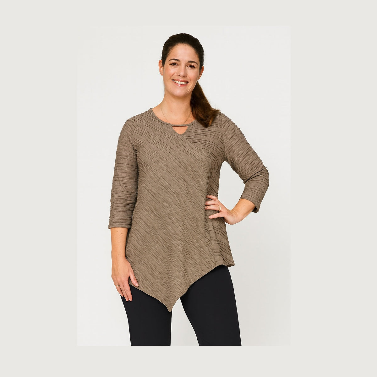 Pont Neuf PNMagrethe Bluser 1655 brown melange